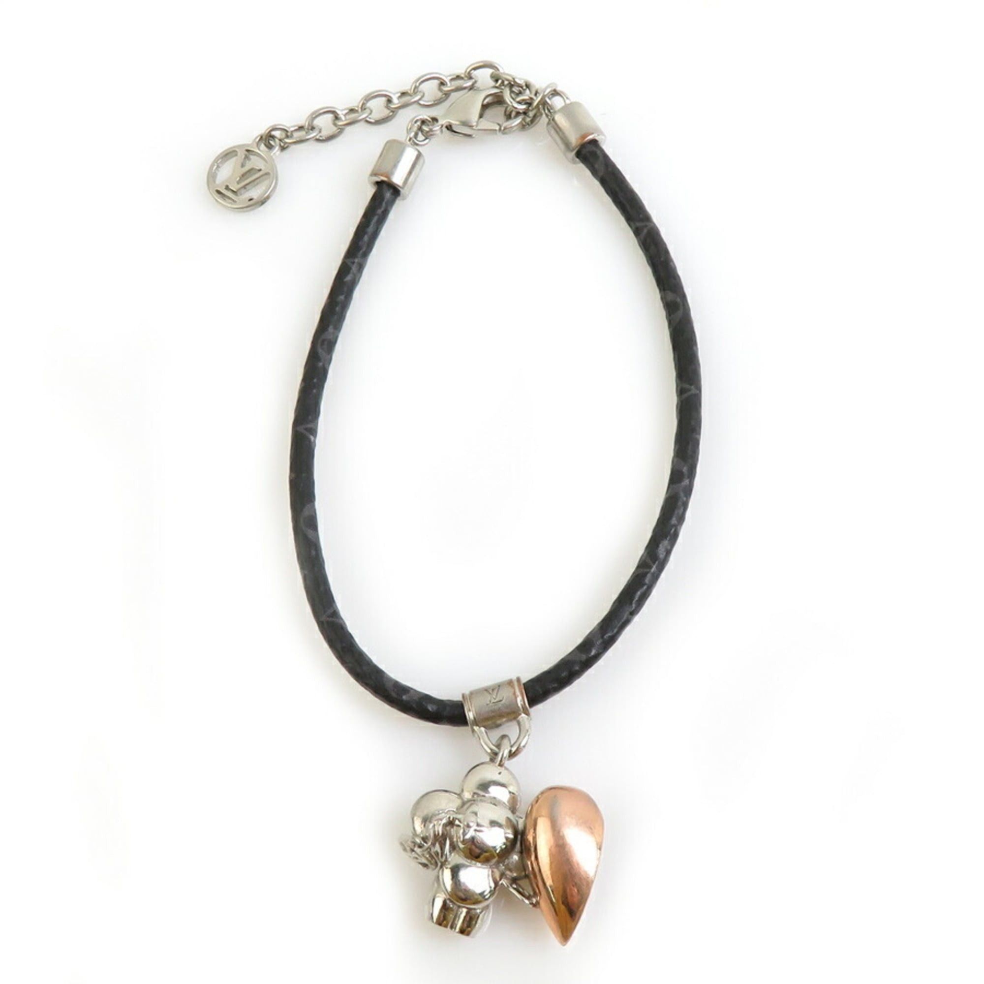 Louis Vuitton Louis Vuitton Vivienne Amour Bracelet in Monogram Canvas/Metal, Black, Silver, and Gold, Unisex, h31743a Size ONE SIZE - 1 Thumbnail
