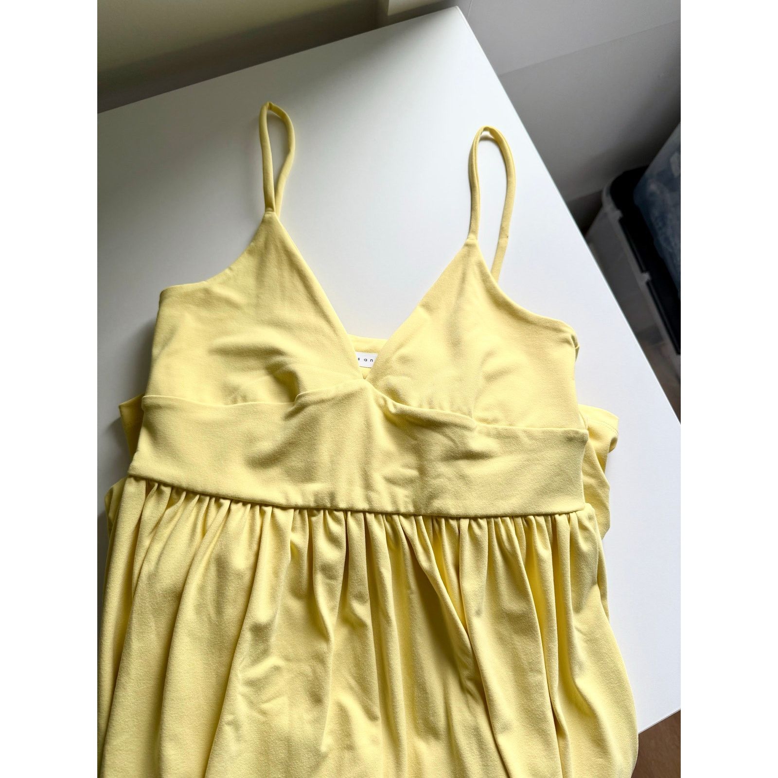 Susana Monaco $198 New Susana Monaco Slip Top Jumpsuit - Lemon Zest - S Size 27" / US 4 / IT 40 - 11 Thumbnail