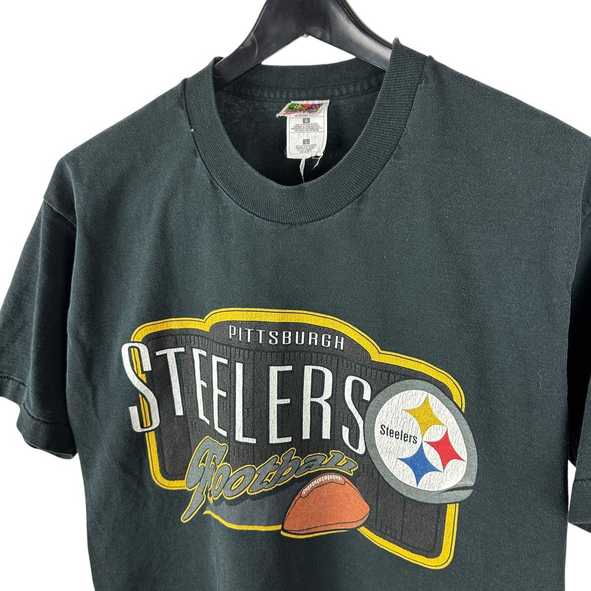 Vintage Vintage 90s Pittsburgh Steelers NFL Single Stitch Shirt Size US L / EU 52-54 / 3 - 6 Thumbnail