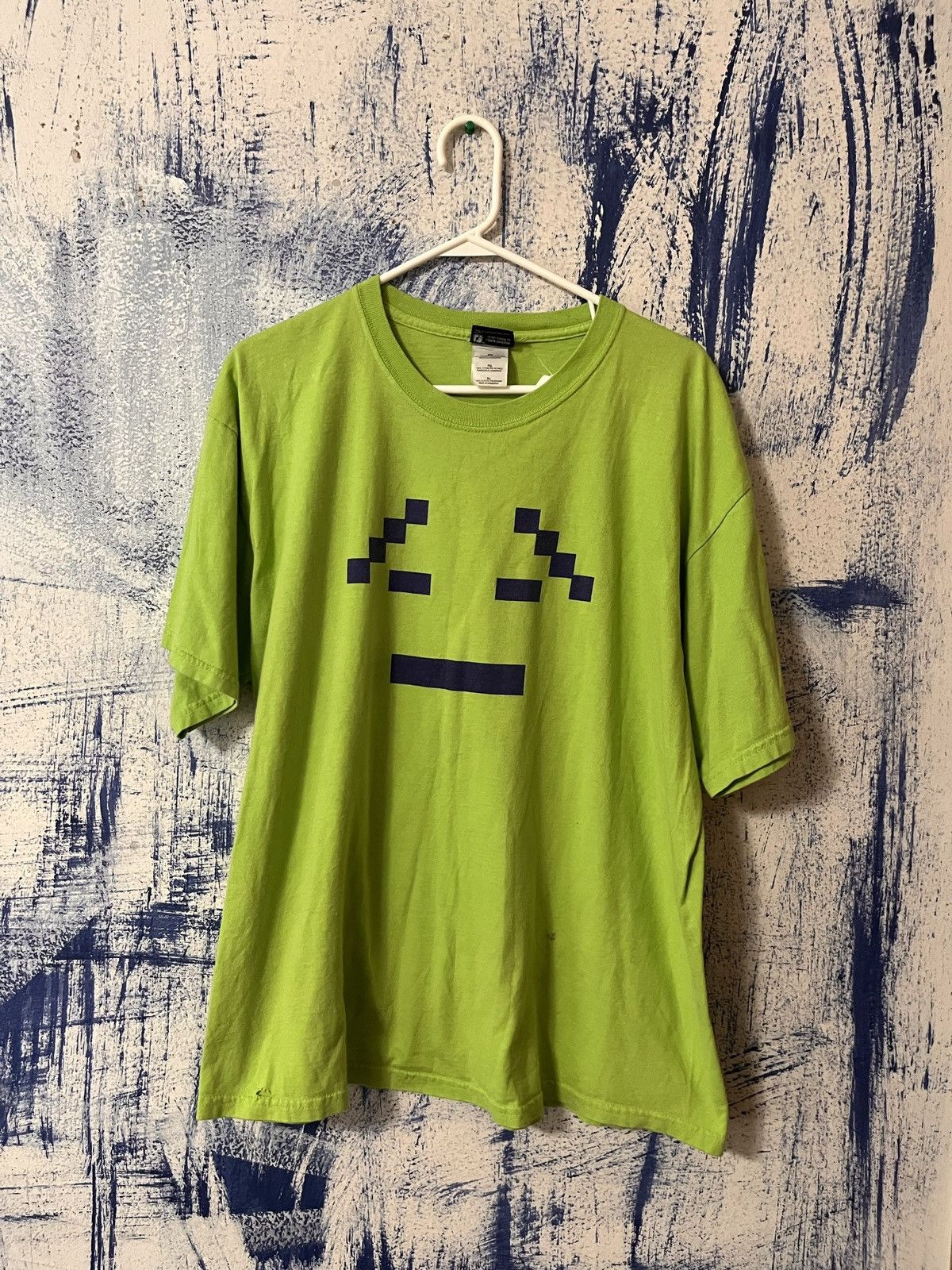 image of Cartoon Network x Vintage Aqua Hunger Teen Hunger Force Mooninites Shirt in Green, Men's (Size XL)