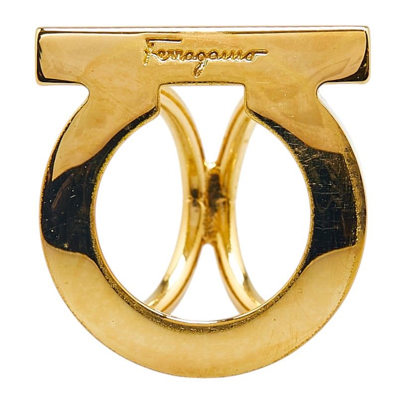 Salvatore Ferragamo Salvatore Ferragamo Salvatore Ferragamo Gancini Scarf Ring Metal Other DUTY FREE for USA Size ONE SIZE - 1 Thumbnail