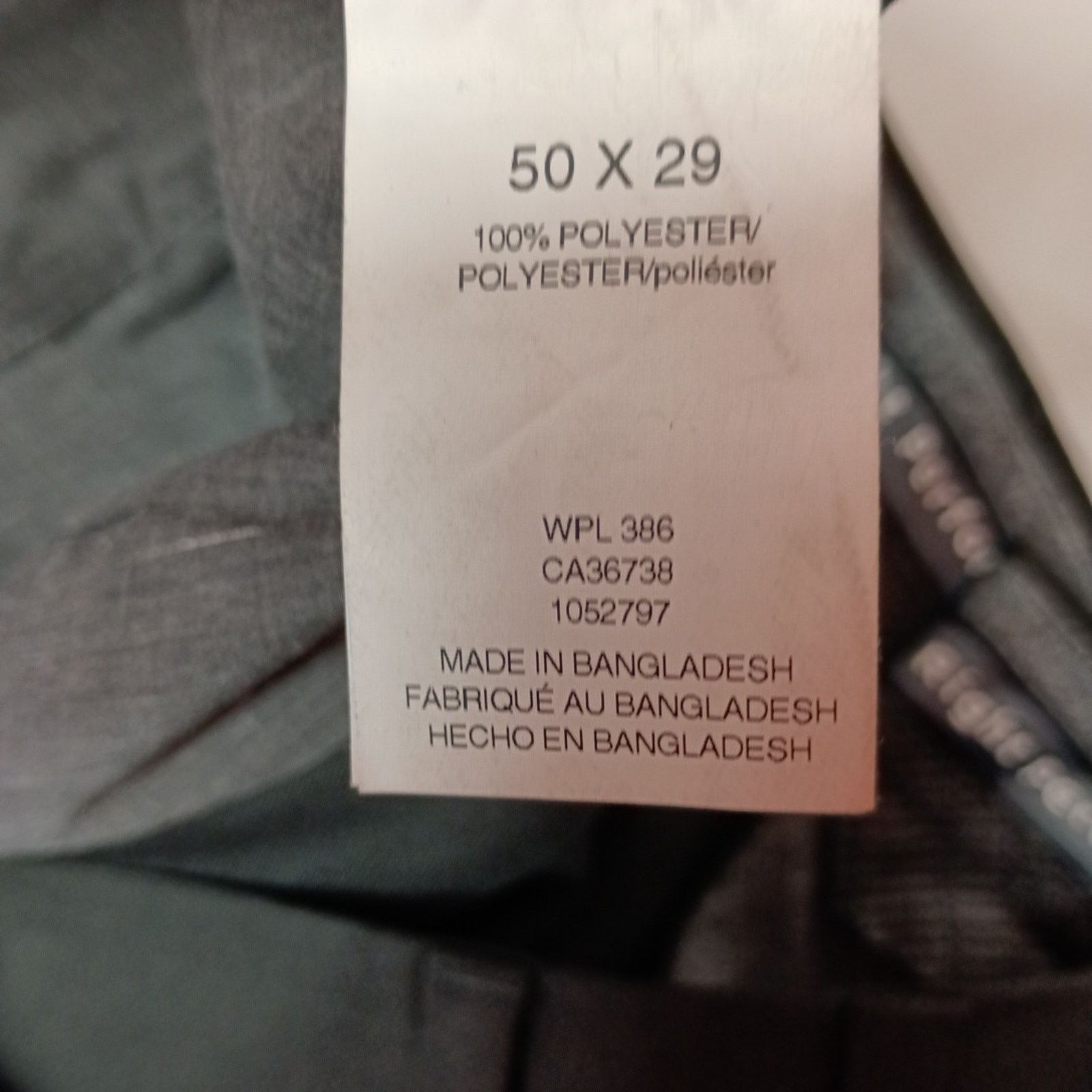 Haggar Haggar Cool Flex Pleated Pants Classic Fit Men's 50x29 Black Size US 44 / EU 60 - 7 Thumbnail