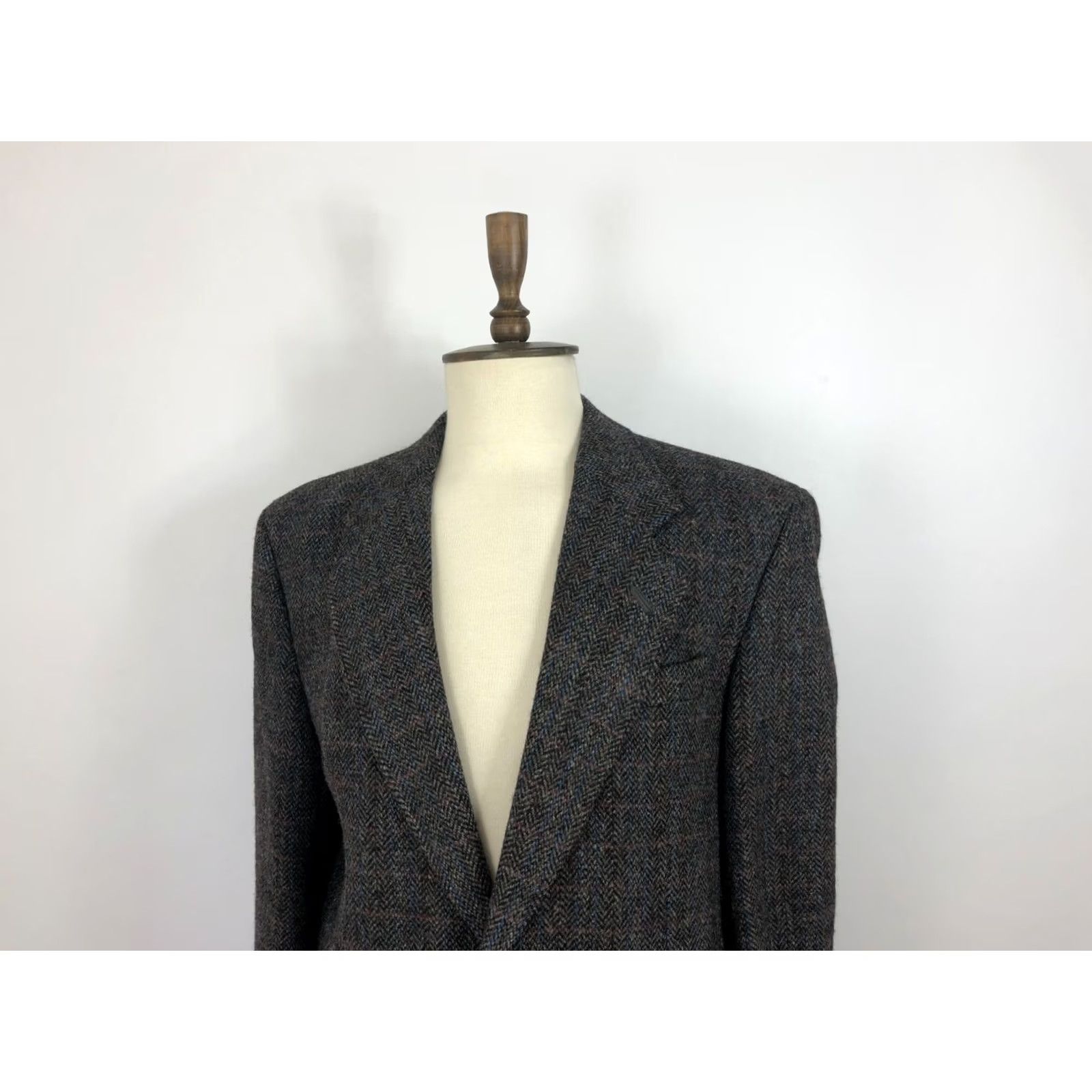 Harris Tweed Harris Tweed Blazer Pure New Wool Men Gray Classic Size 44L - 4 Thumbnail