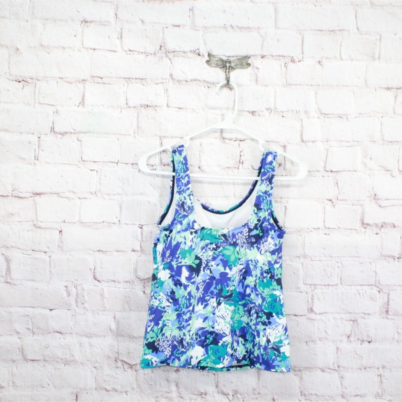 L.L. Bean × Swims LL Bean BeanSport Swimwear Scoopneck Tankini Top Print Size S / US 4 / IT 40 - 6 Thumbnail