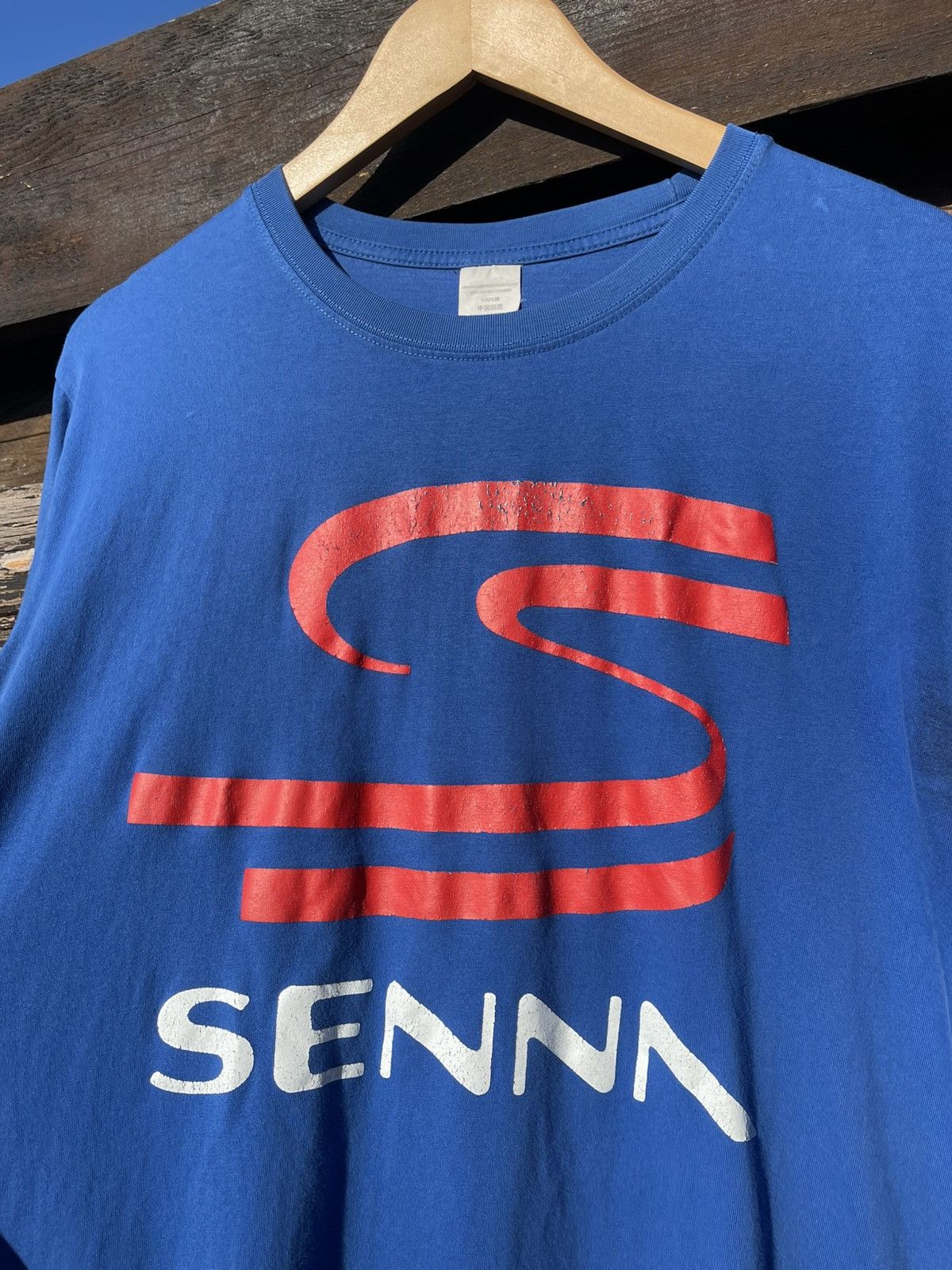 Formula 1 Senna bog logo formula1 racing tee vintage Size US XL / EU 56 / 4 - 3 Thumbnail