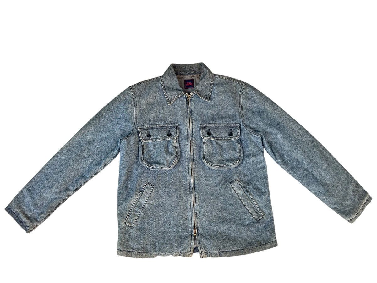 Full Count & Co. × Vintage Vintage Full Count Dirty Mud HBT Denim Jacket Lined Size US M / EU 48-50 / 2 - 3 Thumbnail