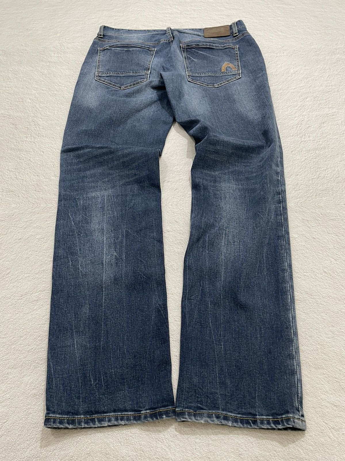 Japanese Brand 2000s Buckaro Washed Blue Denim Size US 34 / EU 50 - 8 Thumbnail