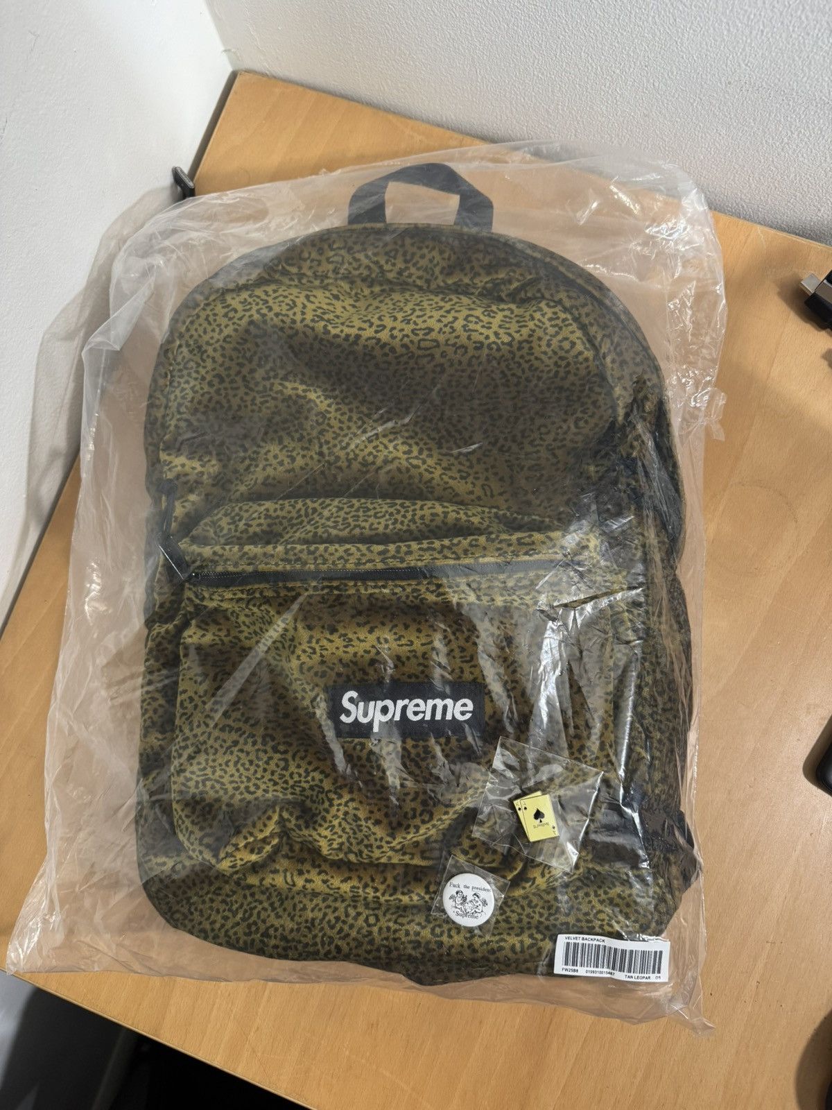 Supreme Supreme Velvet Backpack Red Leopard | Grailed