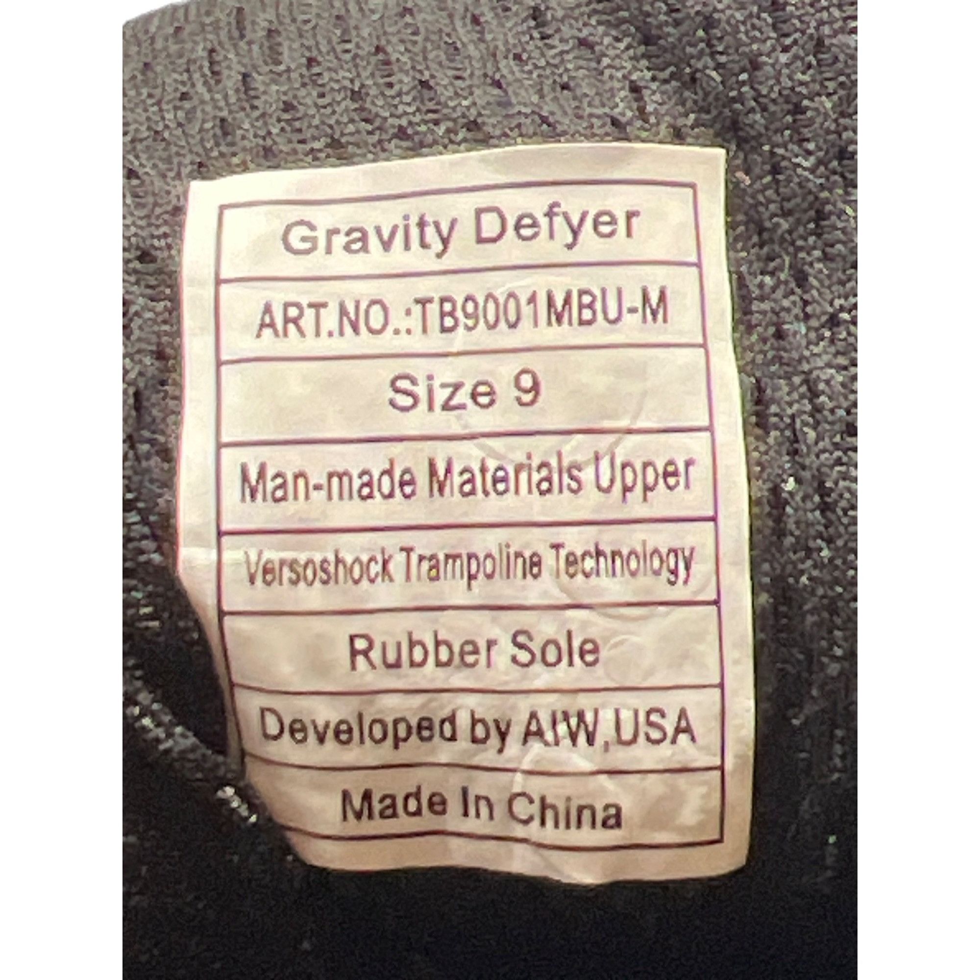 Other Gravity Defyer VersoShock Trampoline Shoes Athletic Sneakers Size US 9 / EU 42 - 6 Thumbnail