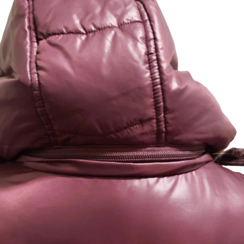 Michael Kors CT815 Michael Kors Ladies Burgundy Gold Hooded Puffer Jacket Size XL / US 12-14 / IT 48-50 - 6 Thumbnail