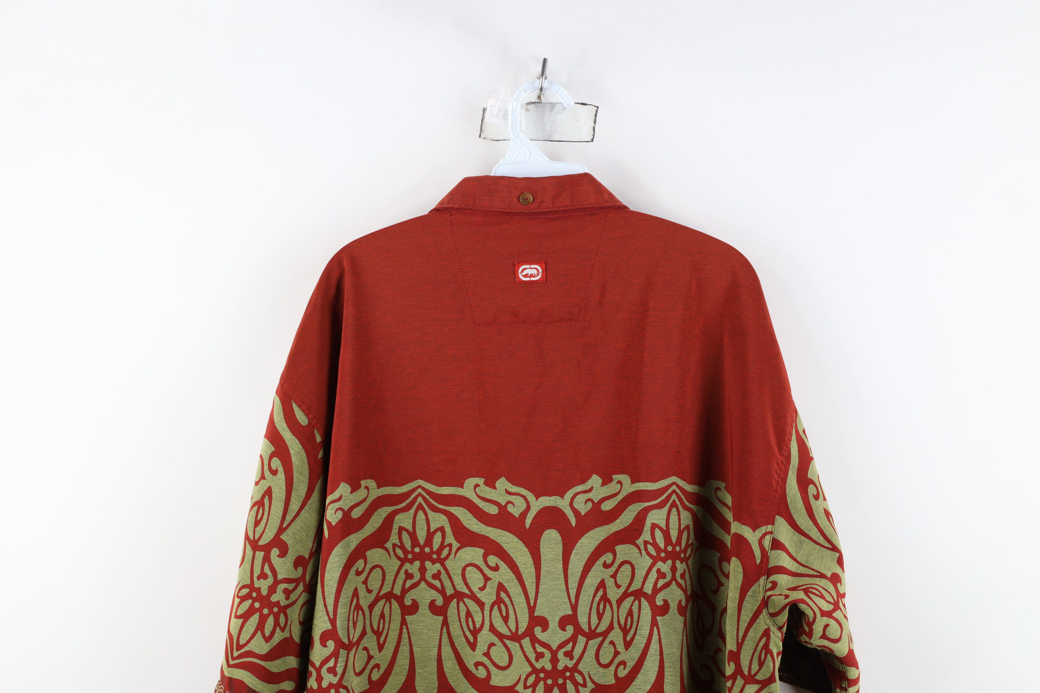 Marc Ecko Vintage 90s Y2K Ecko Scorpion Tribal Hawaiian Button Shirt Size US XL / EU 56 / 4 - 14 Thumbnail