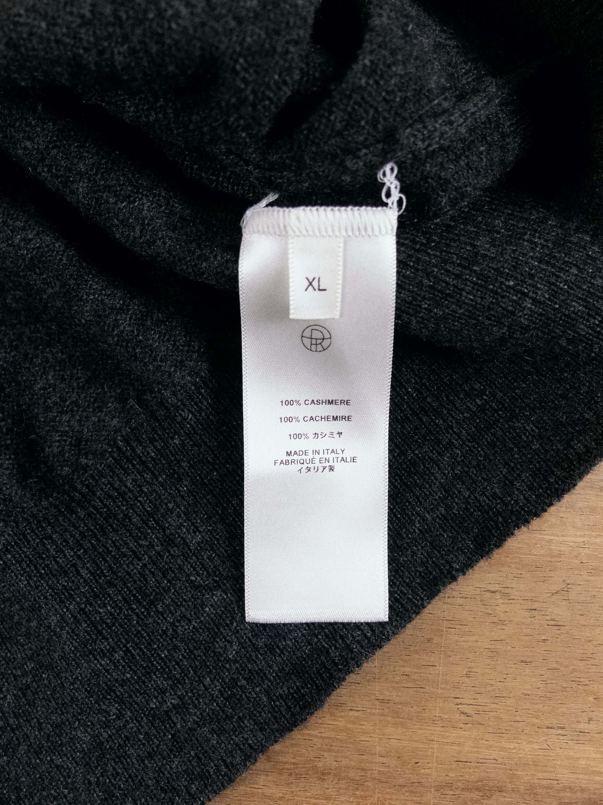 The Row THE ROW Benji dark gray cashmere crewneck sweater XL q Size US XL / EU 56 / 4 - 8 Thumbnail