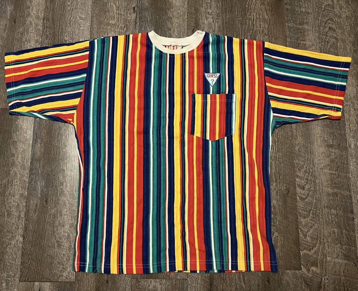 Guess × Vintage Vintage Guess Striped Shirt size XL Size US XL / EU 56 / 4 - 1 Thumbnail