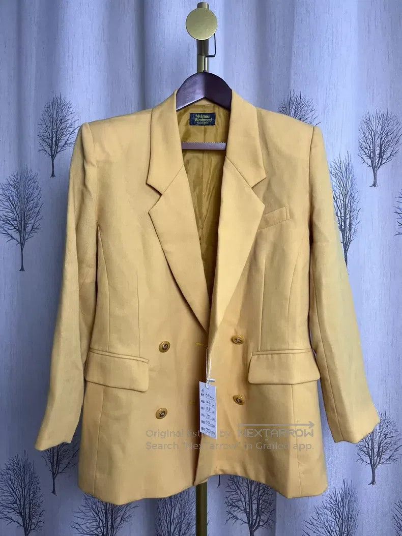 Vivienne Westwood Vivienne Westwood Mustard Yellow Suit Jacket with Classic Size L / US 10 / IT 46 - 2 Thumbnail