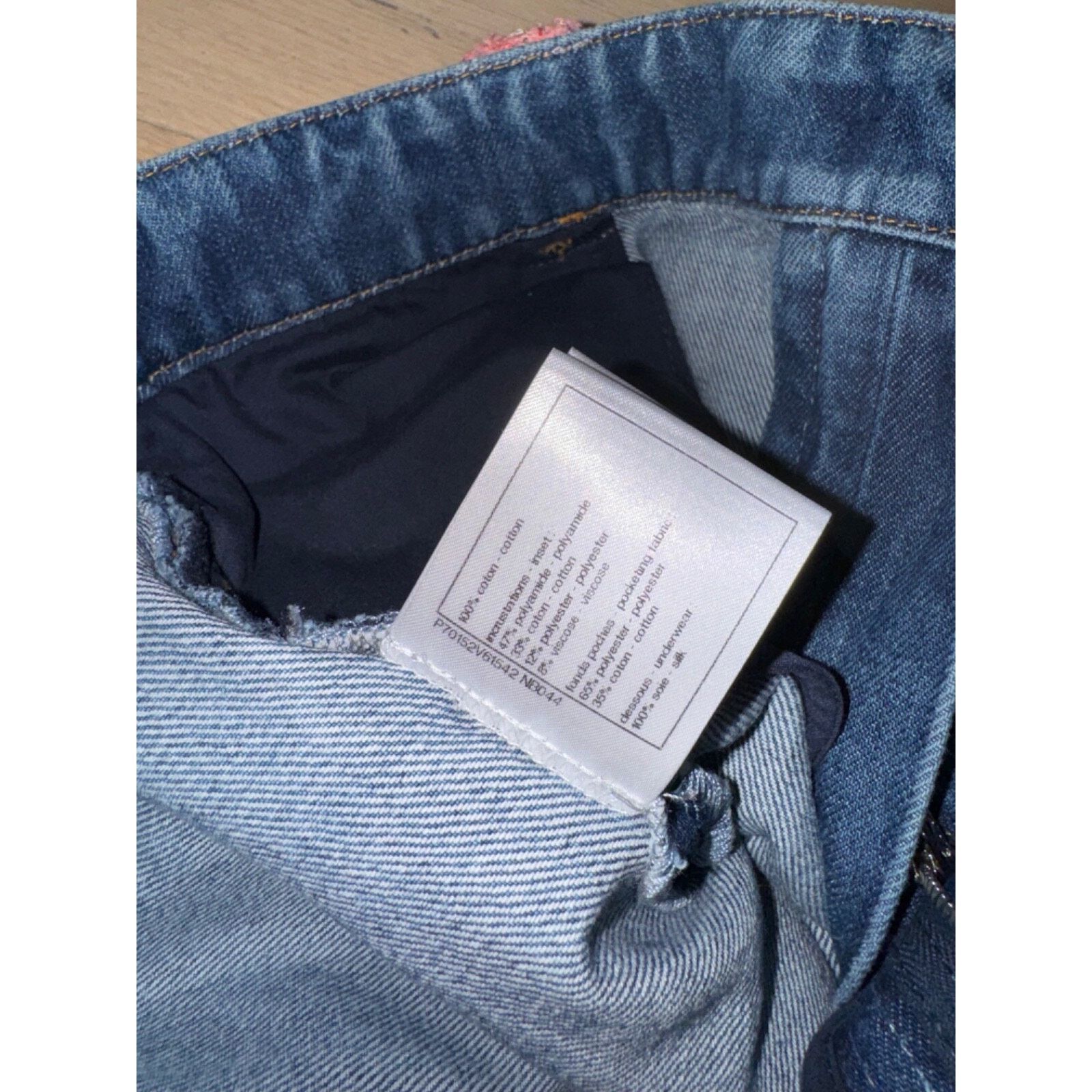 Chanel Chanel Gold Iridescent Tweed CC Logo Button Regular Jeans 38 Size 26" / US 2 / IT 38 - 20 Thumbnail