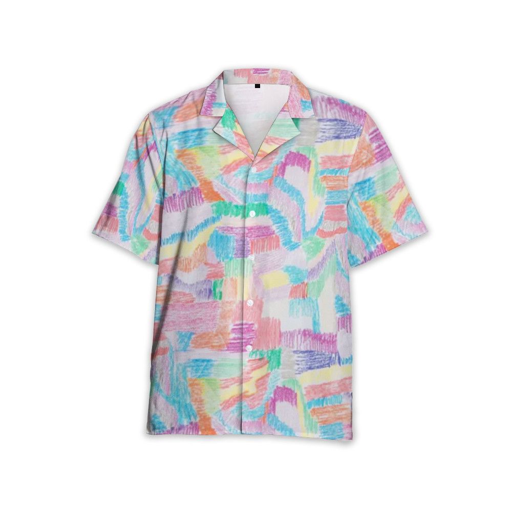 Designer Abstract-Print Shirt – Contemporary Expression in Menswear Size US M / EU 48-50 / 2 - 1 Thumbnail