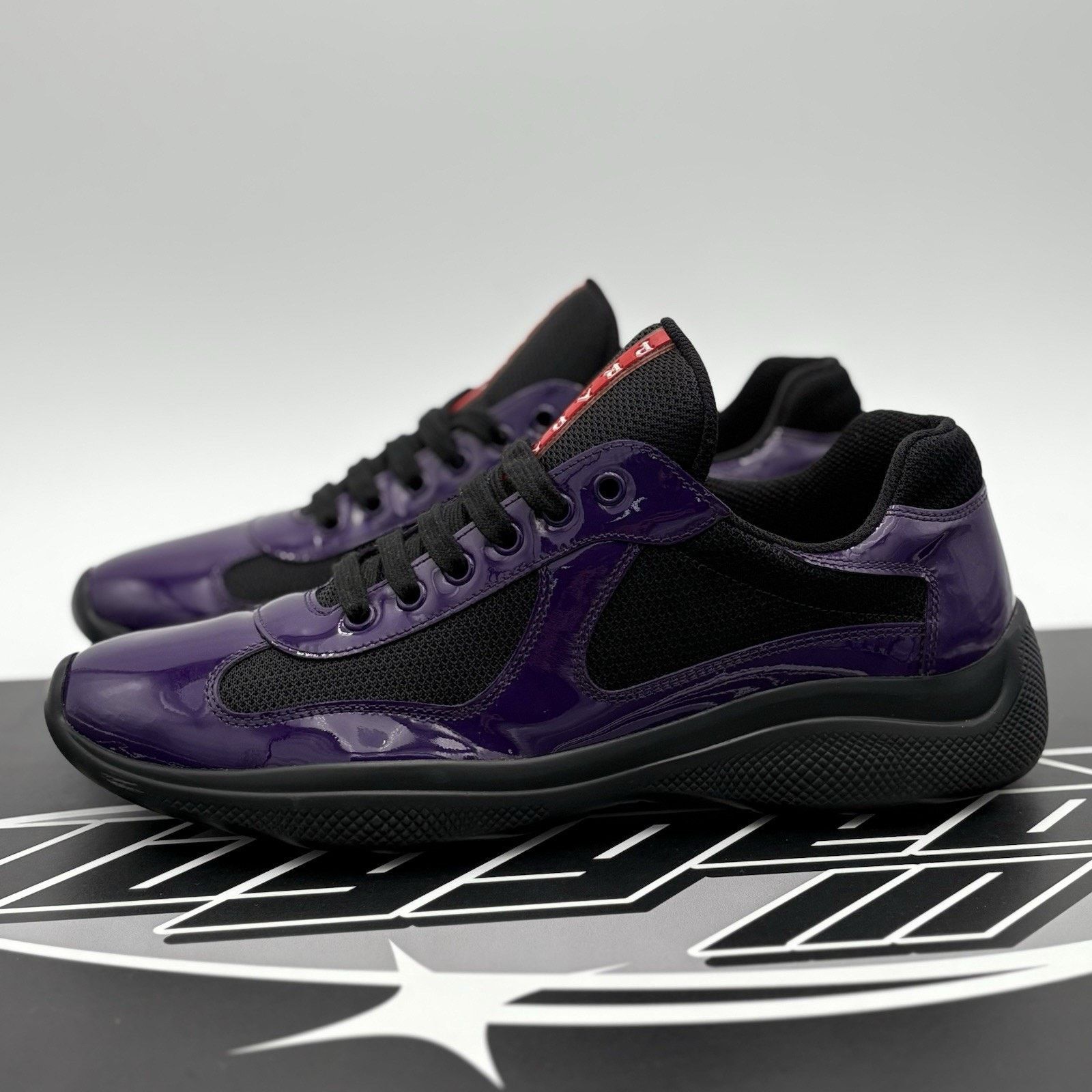 Prada Prada Americas Cup ' Violet Black ' | SUPER CLEAN! Size US 9 / EU 42 - 1 Thumbnail