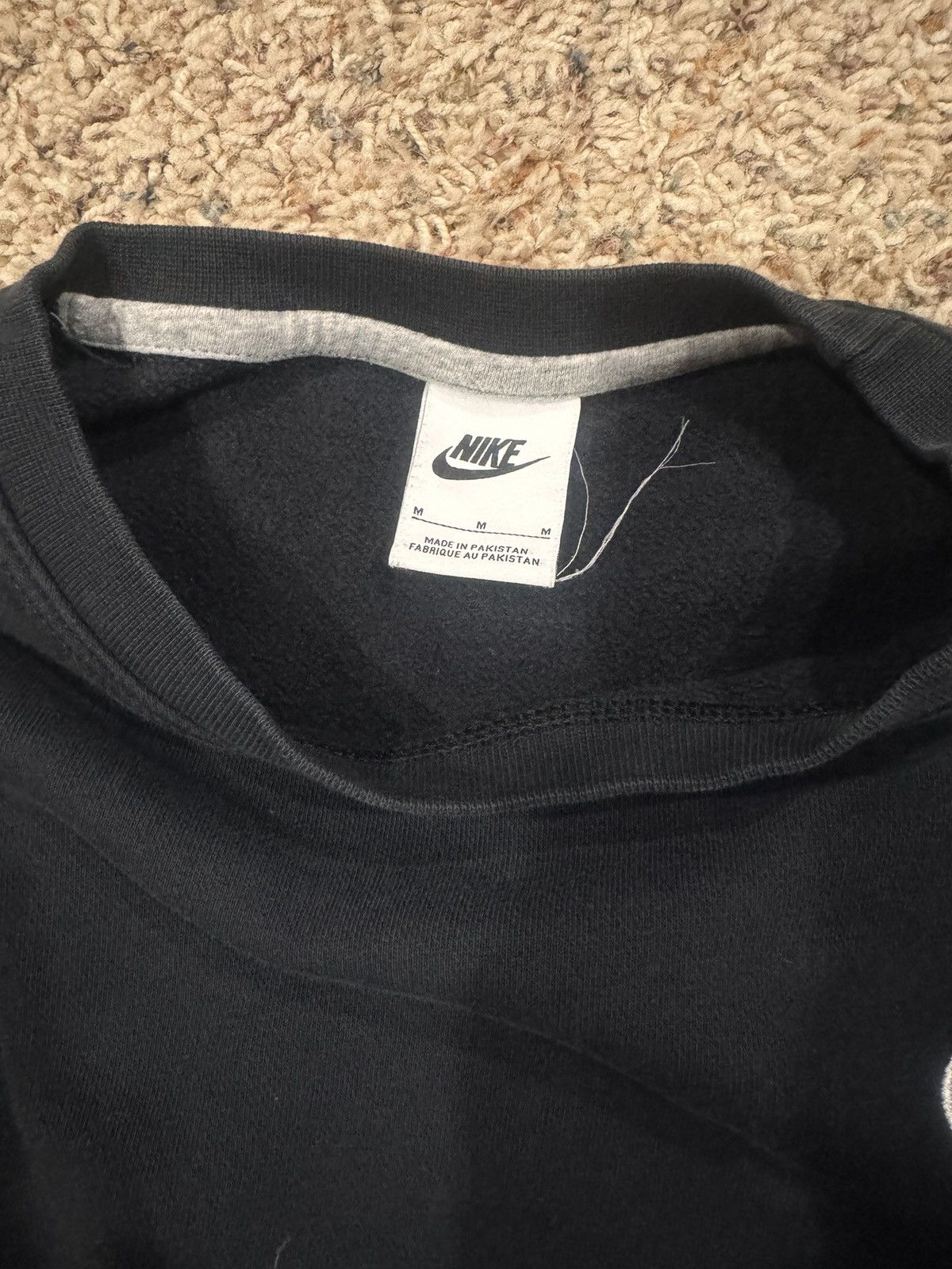 Nike 00’s Black Nike Crewneck Size US M / EU 48-50 / 2 - 3 Thumbnail