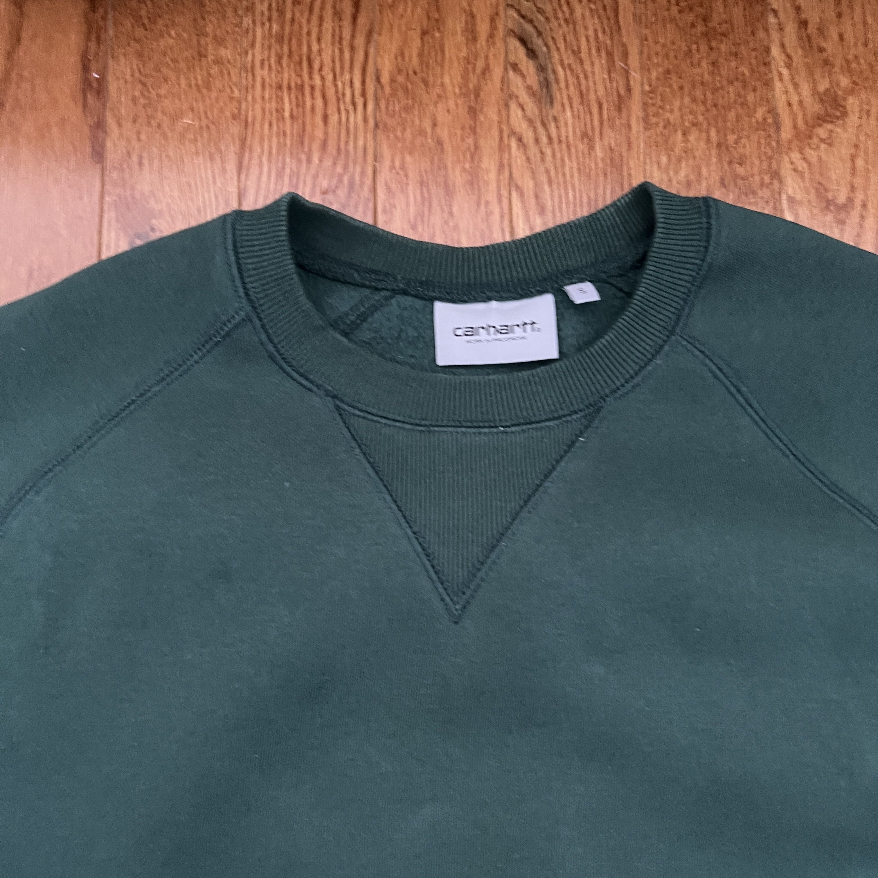 Carhartt Wip Carhartt WIP Green Crewneck Sweatshirt Small Size US S / EU 44-46 / 1 - 2 Thumbnail