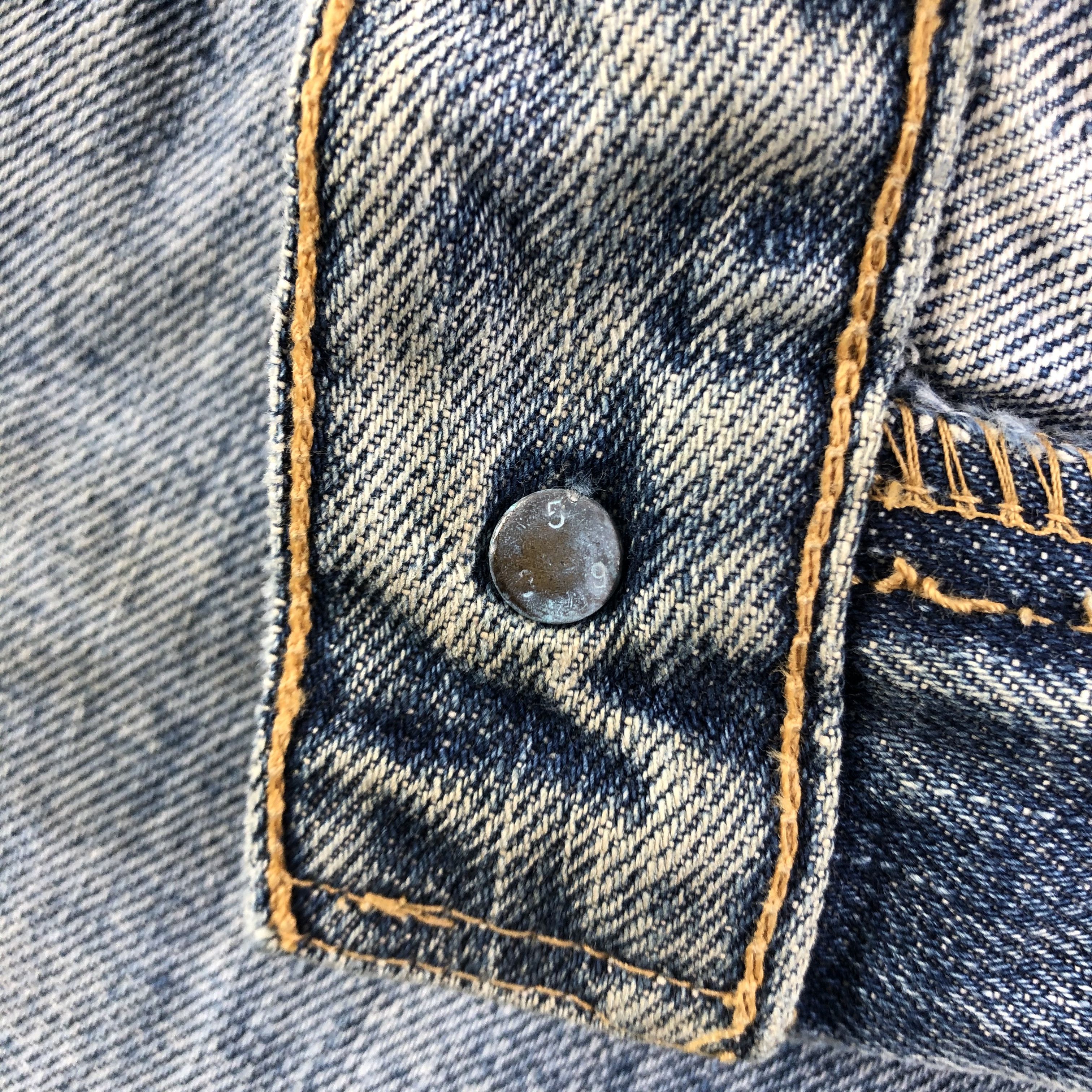 Levi's Vintage Levis 505 Jeans Distressed Denim KJ1743 Size US 34 / EU 50 - 9 Thumbnail
