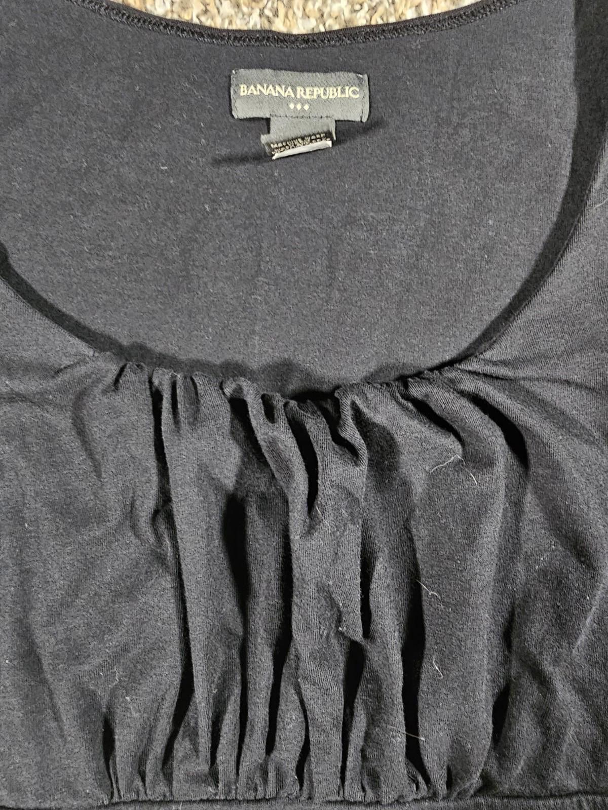 Banana Republic Banana Republic Sleeveless Tieback Top Black Small Stain Size S / US 4 / IT 40 - 2 Thumbnail