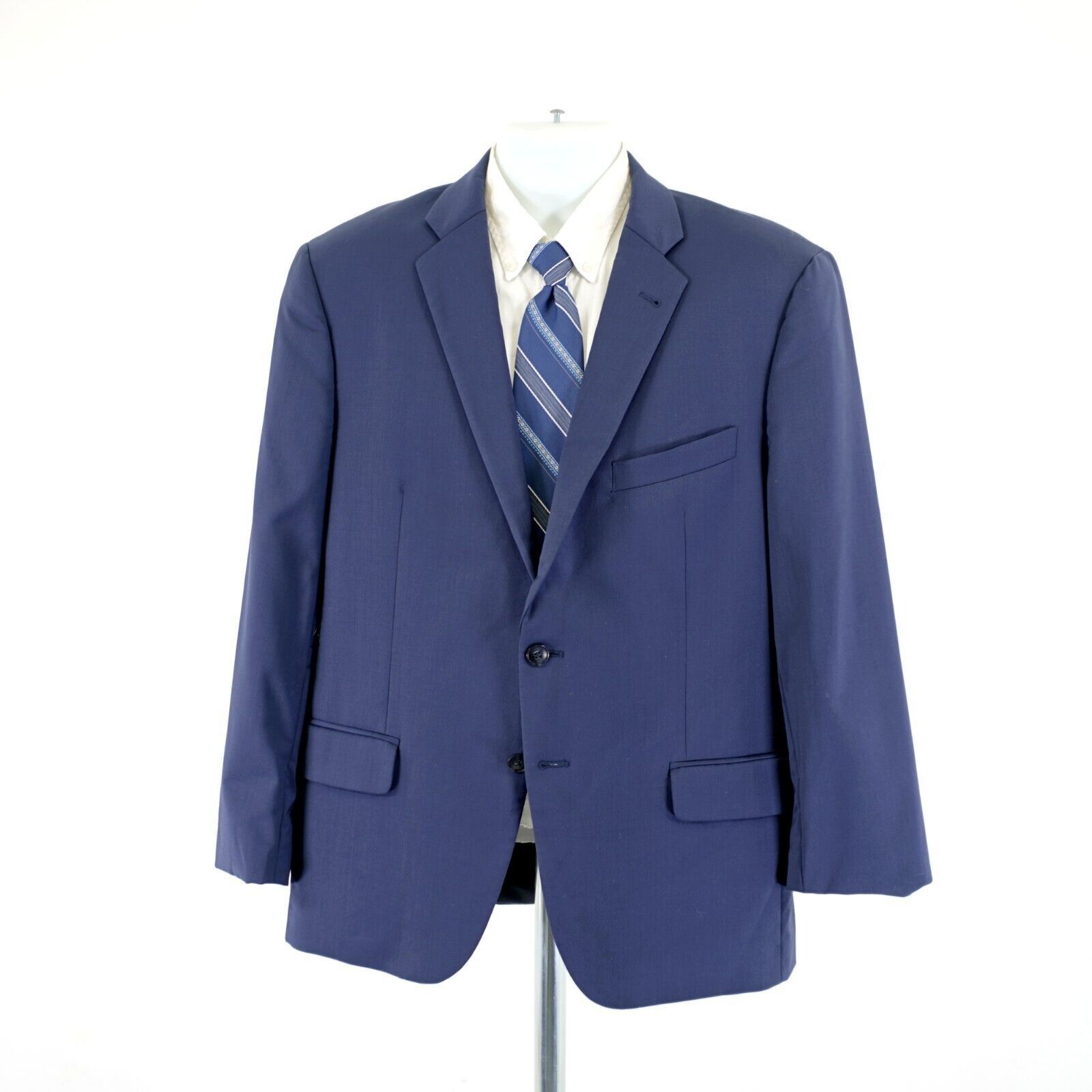 Joseph Abboud Joseph Abboud Marzotto 120s Wool Twill Blue 38S / Slim 40S B Size 38S - 4 Thumbnail