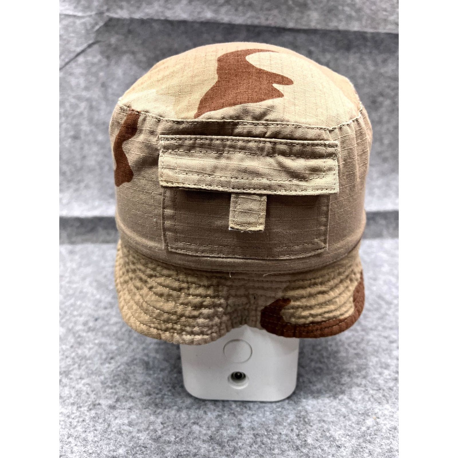 Vintage VINTAGE Bucket Hat Adult Small Beige Desert Camo Cotton Blend Reversible Size ONE SIZE - 6 Thumbnail