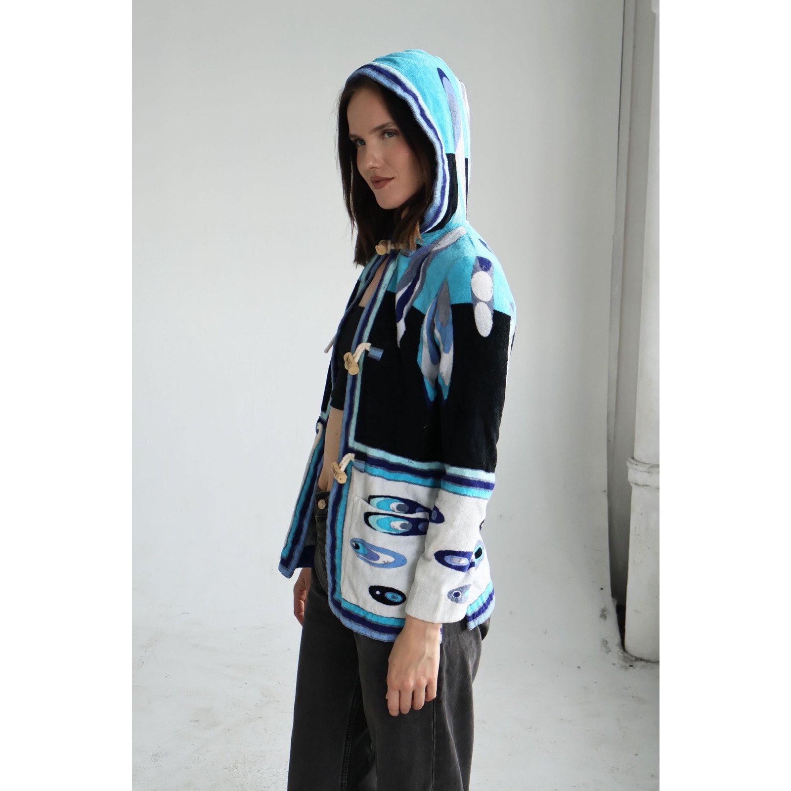 Other Rare 1990s Emilio Pucci Collector's Terrycloth HoodIE Size S / US 4 / IT 40 - 7 Thumbnail