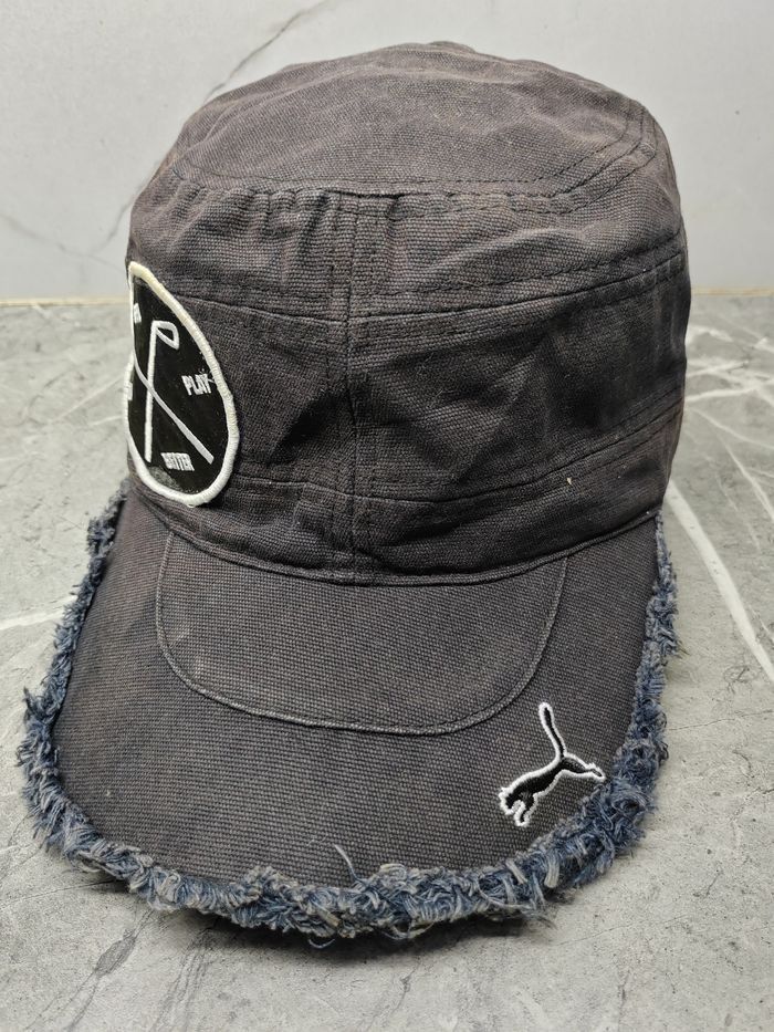 Puma Vintage Puma Cadet Distressed Style Cap Hat Size ONE SIZE - 1 Thumbnail