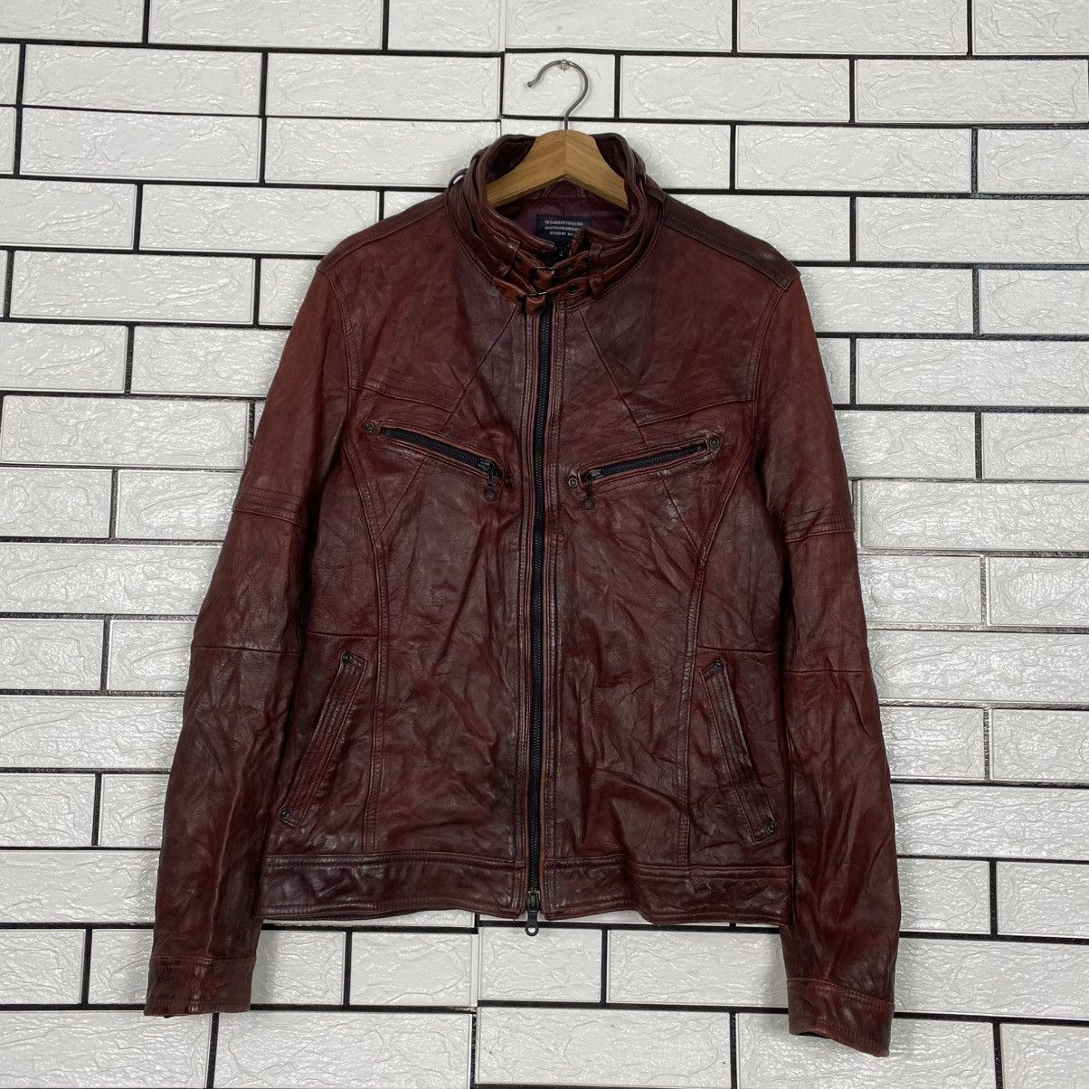 Japanese Brand 🔥VINTAGE SOFT LEATHER JACKET BIKER NICOLE CLUB ISSEY MIYAKE Size US S / EU 44-46 / 1 - 1 Thumbnail