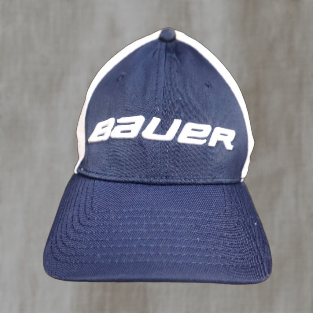 Vintage VINTAGE Bauer Baseball Cap Hat Unisex Adults Adjustable Blue 90s Logo Sports Cap Size ONE SIZE - 1 Thumbnail