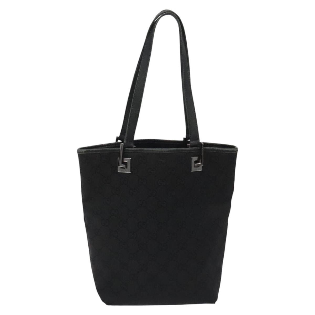 Gucci GUCCI GG Canvas Tote Bag Black Size ONE SIZE - 13 Thumbnail