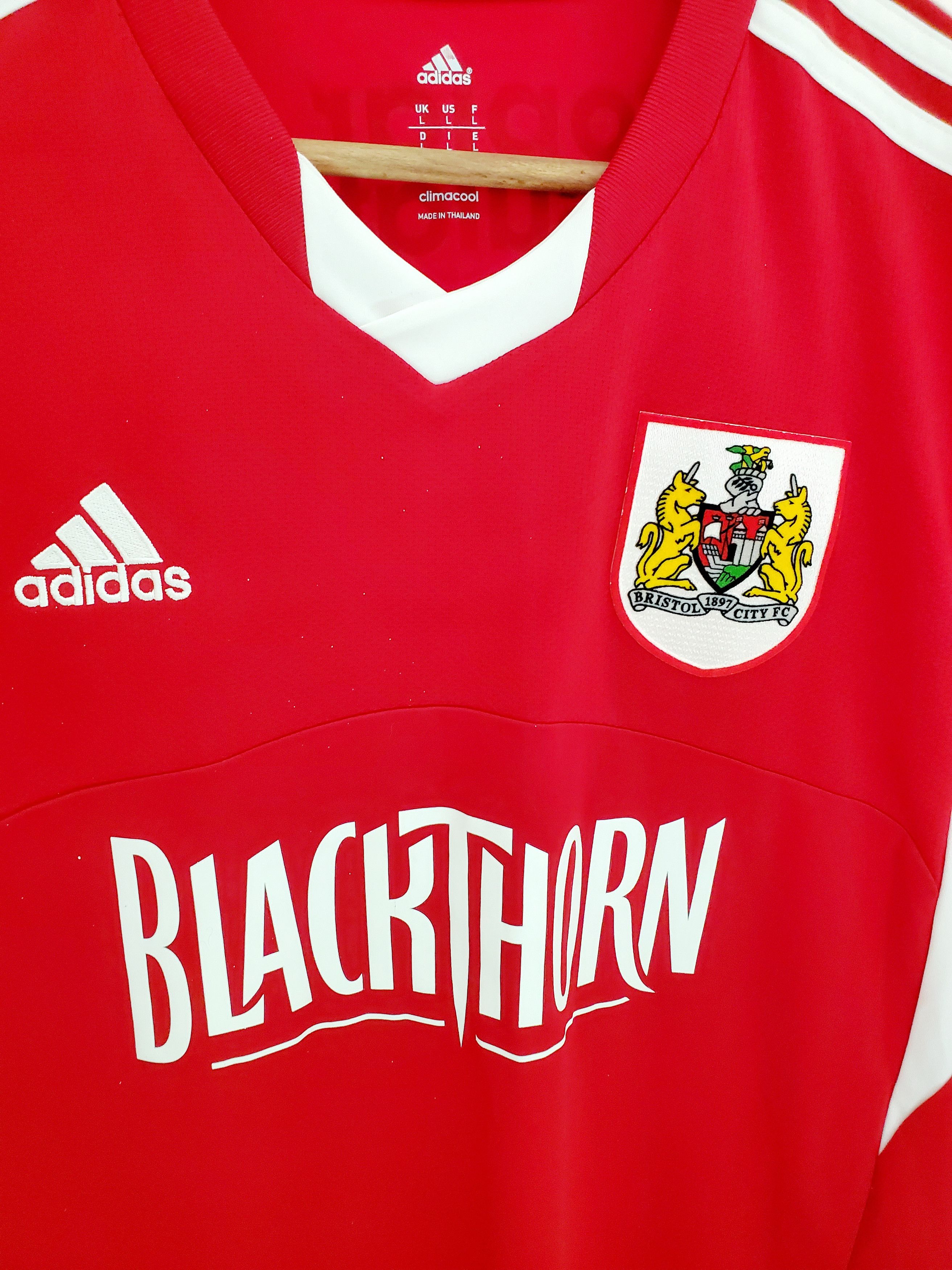 Adidas Bristol City Adidas 2013 Soccer Jersey size L Size US L / EU 52-54 / 3 - 2 Thumbnail