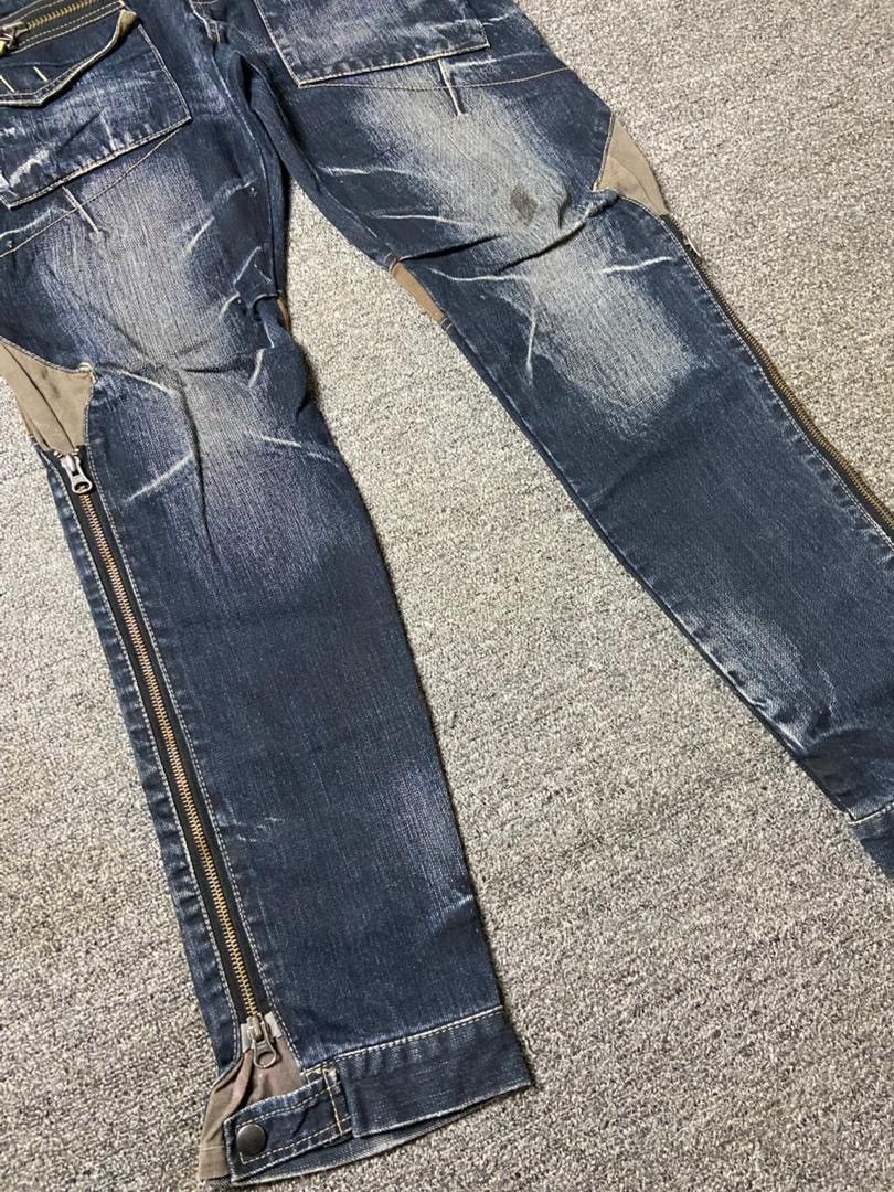 PPFM 🔥 Vintage PPFM Multizipper Bondage Jeans 🔥 (135) Size US 32 / EU 48 - 14 Thumbnail
