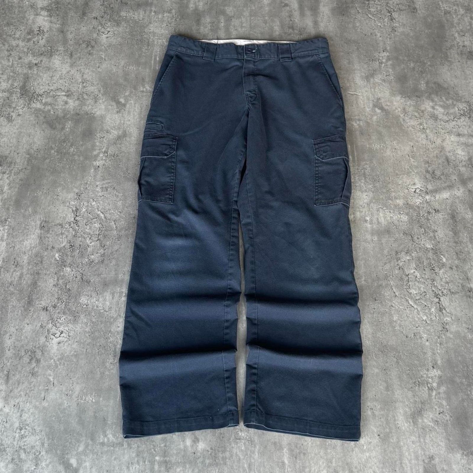 Carhartt × Dickies × Vintage Vintage Y2K Dickies Faded Blue Cargo Skater Pants Size US 34 / EU 50 - 1 Thumbnail