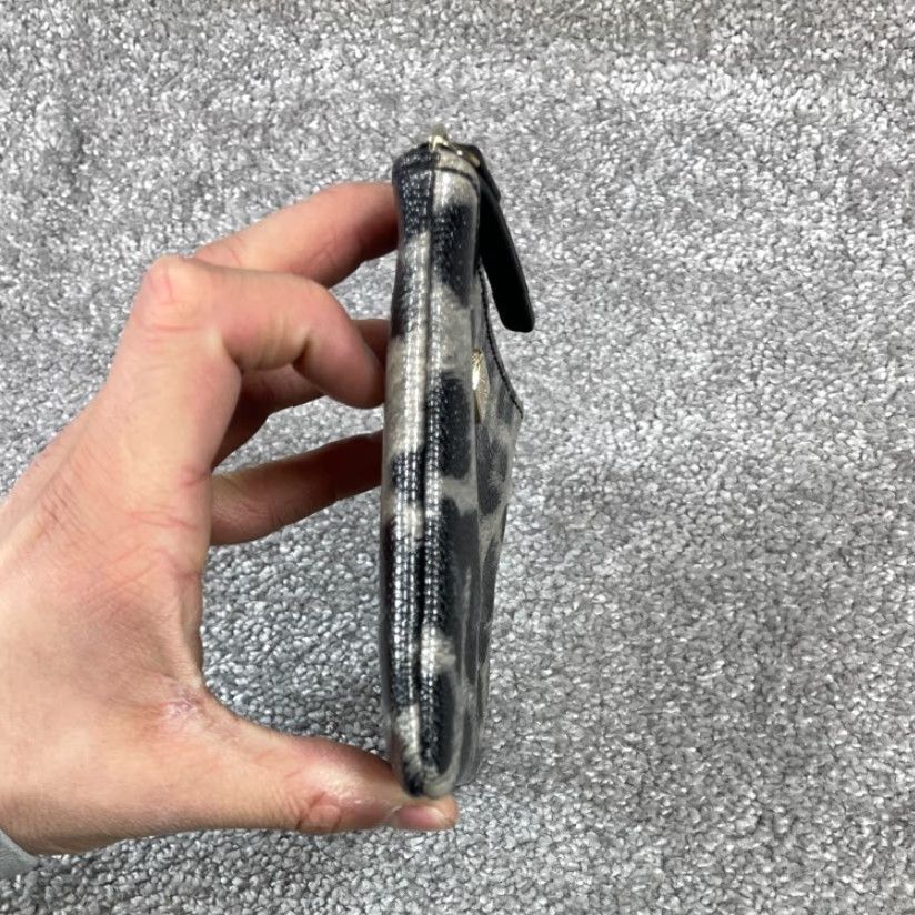 Vintage VINTAGE Kate Spade New York Women's Black Leopard Print Wristlet Wallet - Animal Print, Pockets, 4.5 in, 6.5 in Size ONE SIZE - 5 Thumbnail