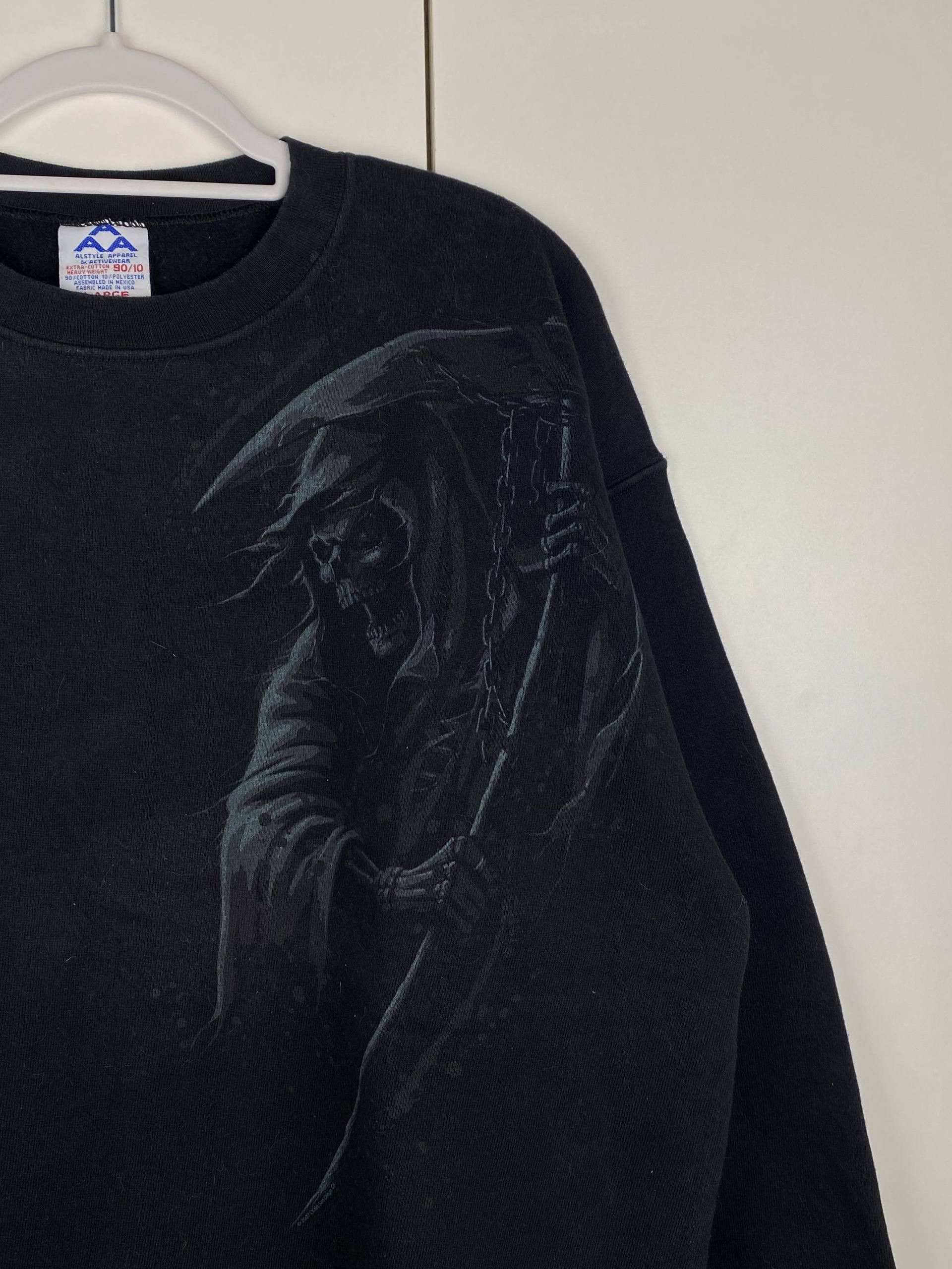 Vintage Vintage Grim Reaper 2007 Graphic Sweatshirt Size US L / EU 52-54 / 3 - 3 Thumbnail