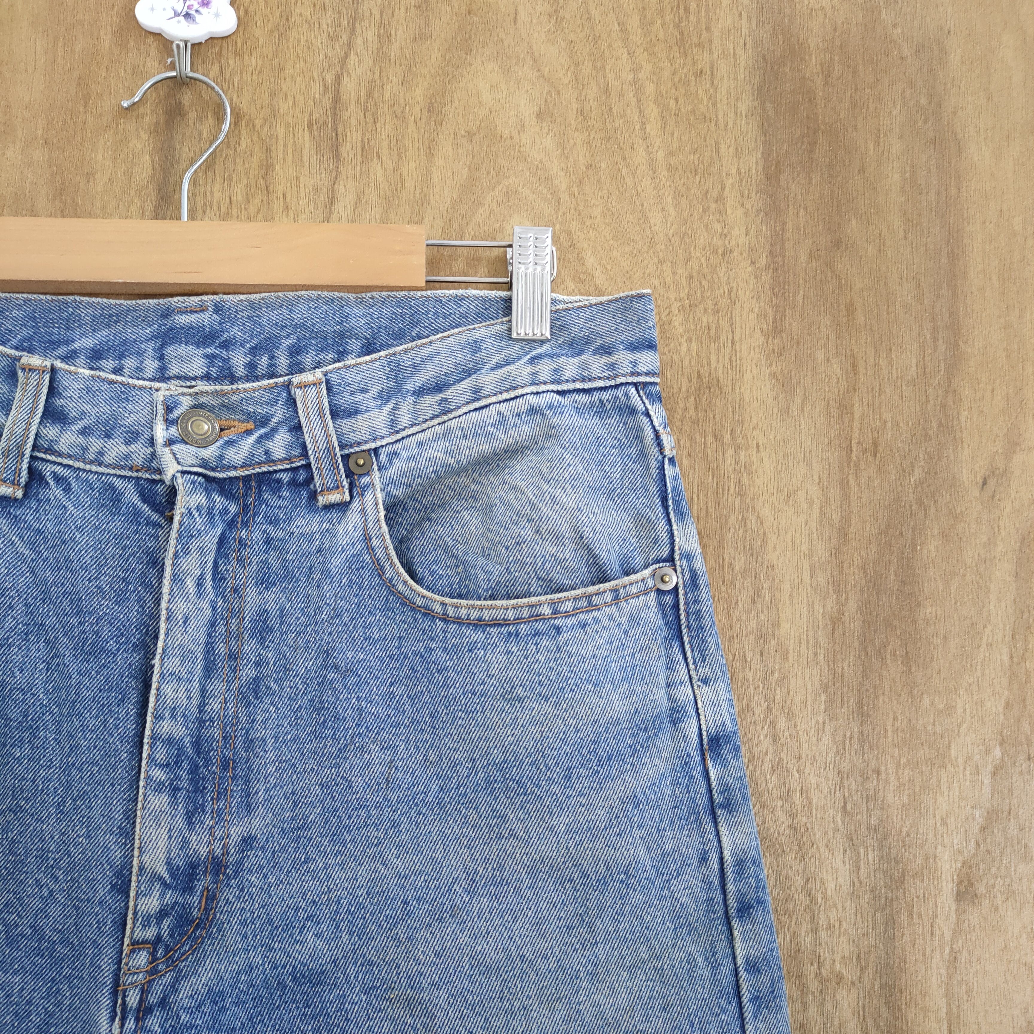 Pepsi 30×29 💥 VINTAGE PEPSI FADED DISTRESSED JEANS PANTS Size US 30 / EU 46 - 6 Thumbnail