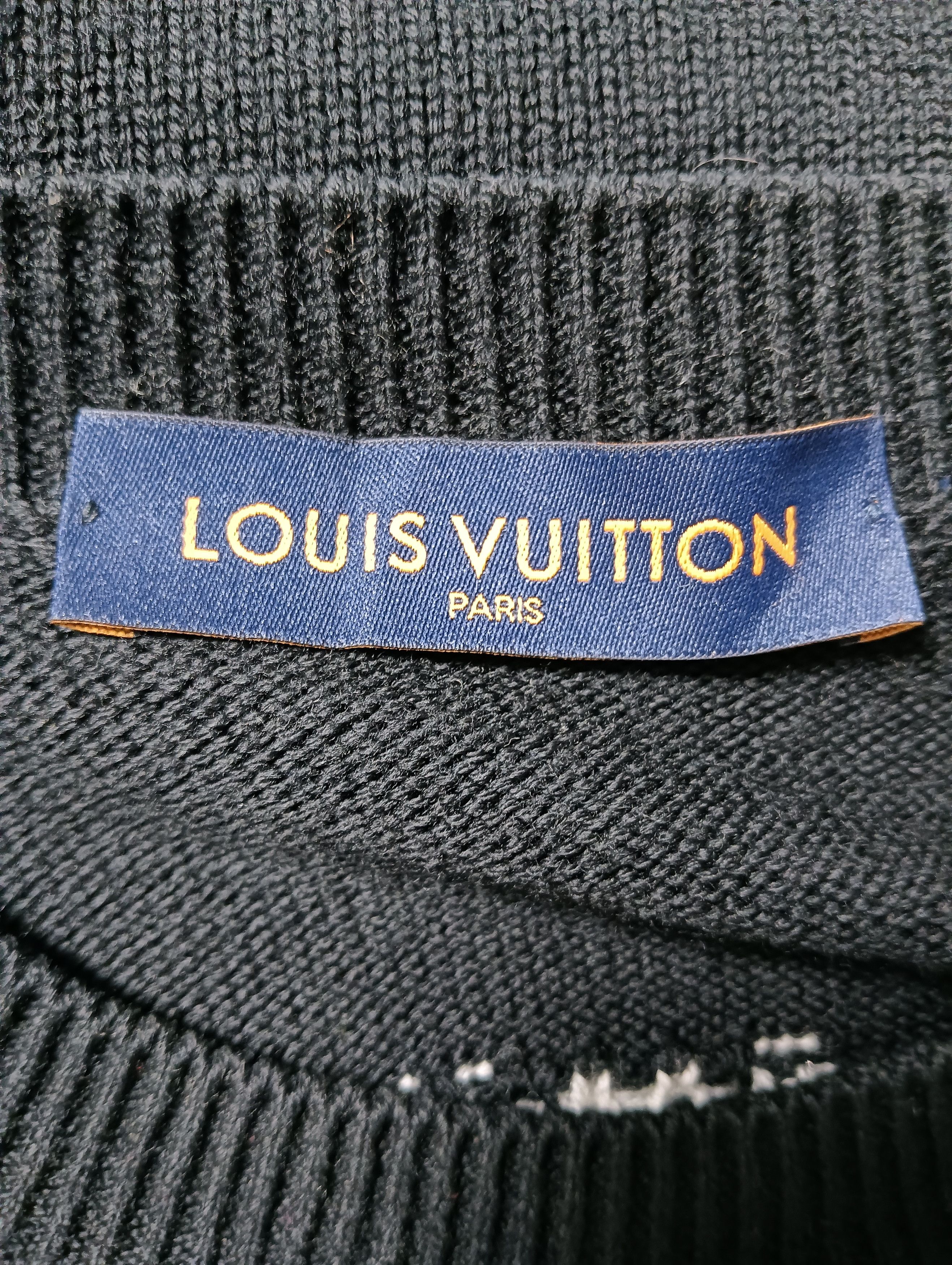 Louis Vuitton Intarsia Clock Logo Sweater Size US L / EU 52-54 / 3 - 4 Thumbnail