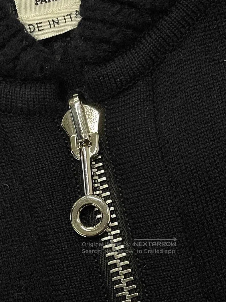 Hermes Hermes Black Double-Faced Long Wool Coat with One Side Bla Size XXS / US 00 / IT 34 - 2 Thumbnail