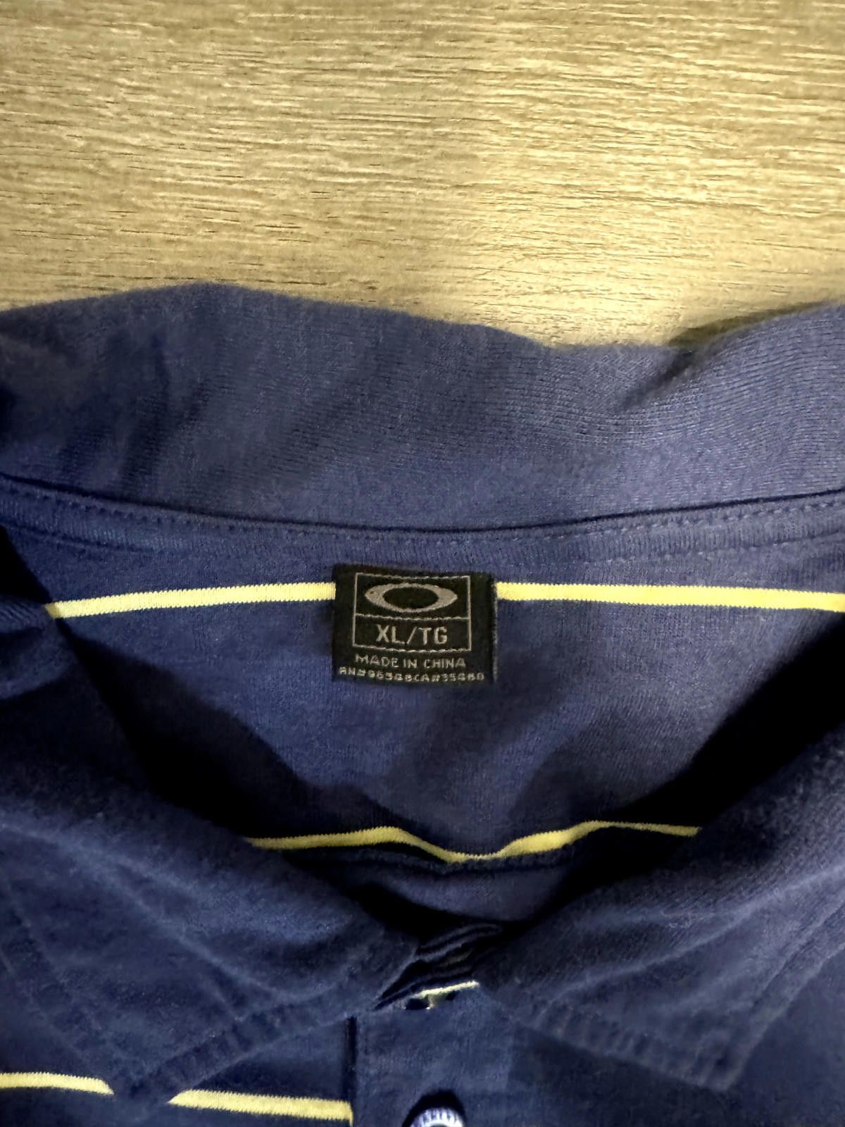 Oakley OAKLEY Casual SS Polo Shirt Blue & Yellow Striped Size US XL / EU 56 / 4 - 3 Thumbnail