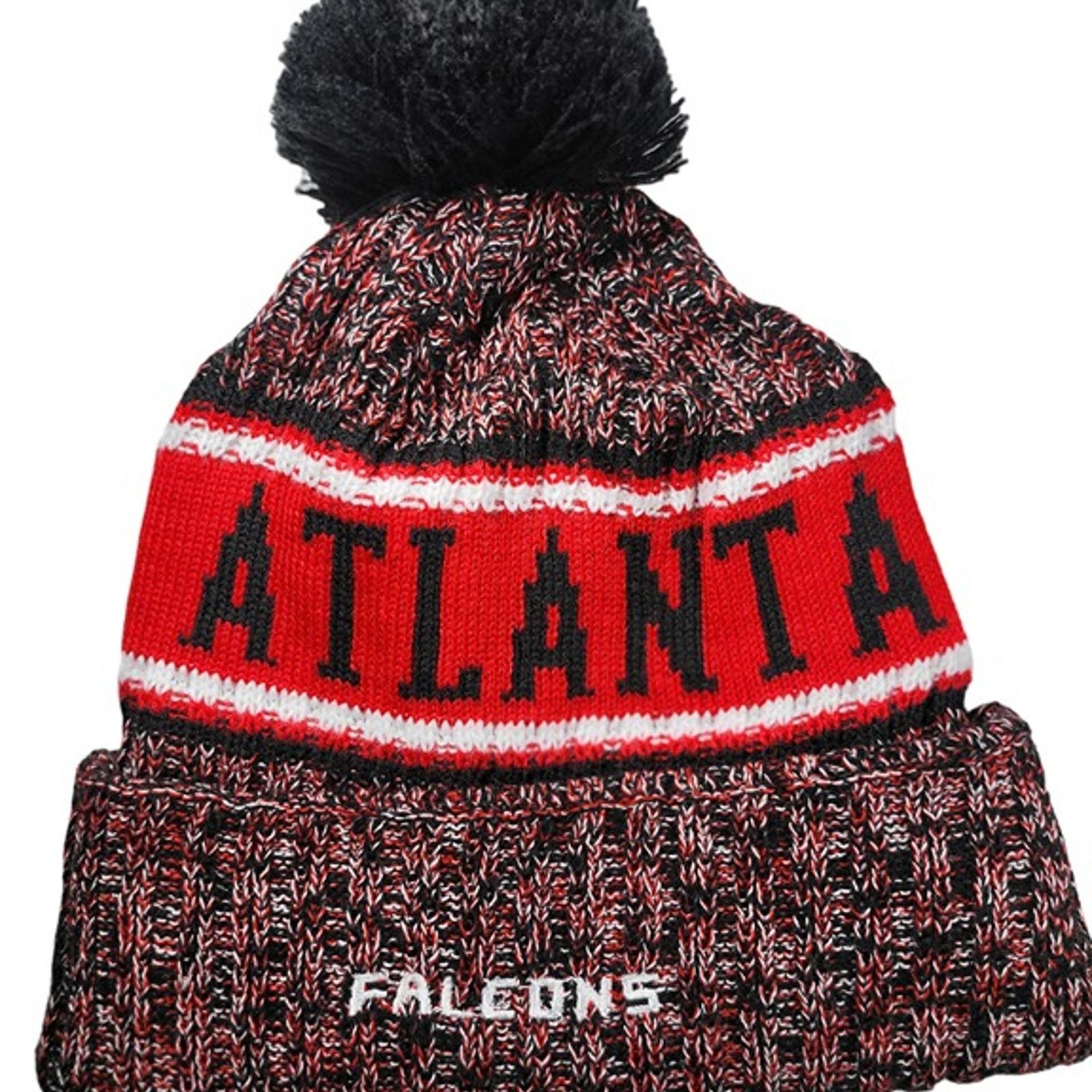 Other NWT Atlanta Falcons Sports Knit Pom Beanie Fleece OSFA Size ONE SIZE - 5 Thumbnail