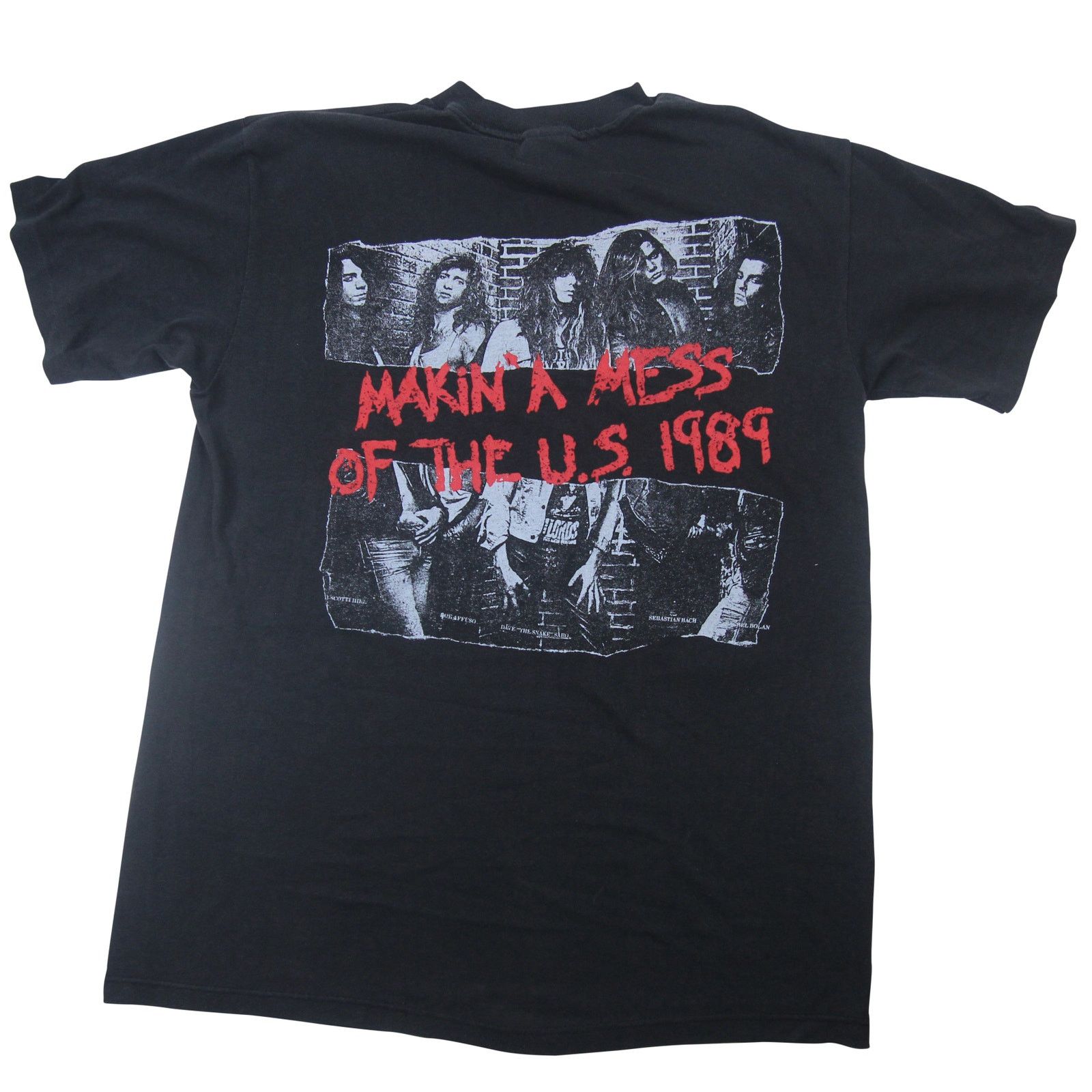 Band Tees × Vintage Vintage 1989 Skid Row "Making a Mess of the US" Tour T Shirt Size US L / EU 52-54 / 3 - 7 Thumbnail