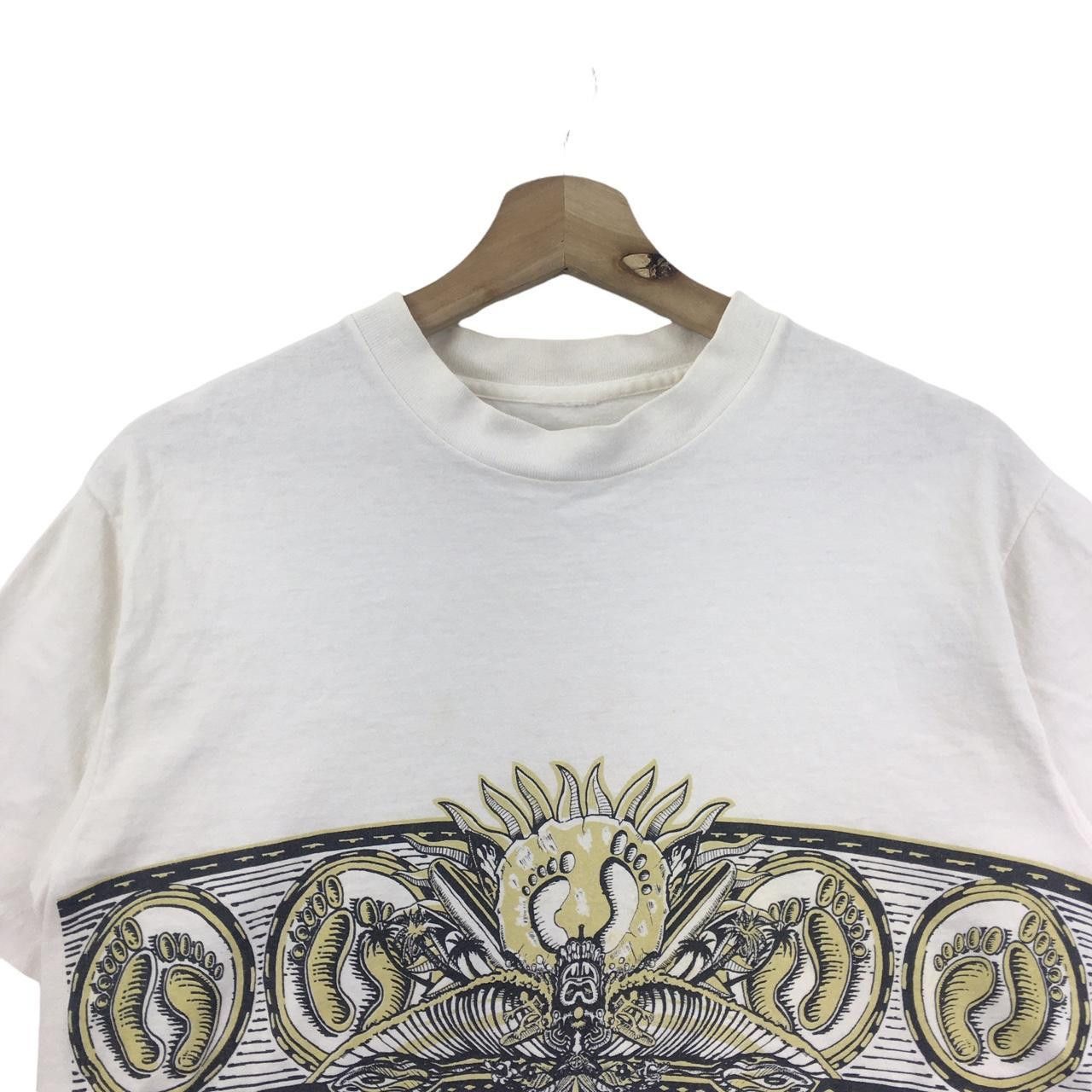 Hang Ten Vtg 80’ HANG TEN SURFING Hawaii Foot Logo Tee Shirt Size US M / EU 48-50 / 2 - 2 Thumbnail