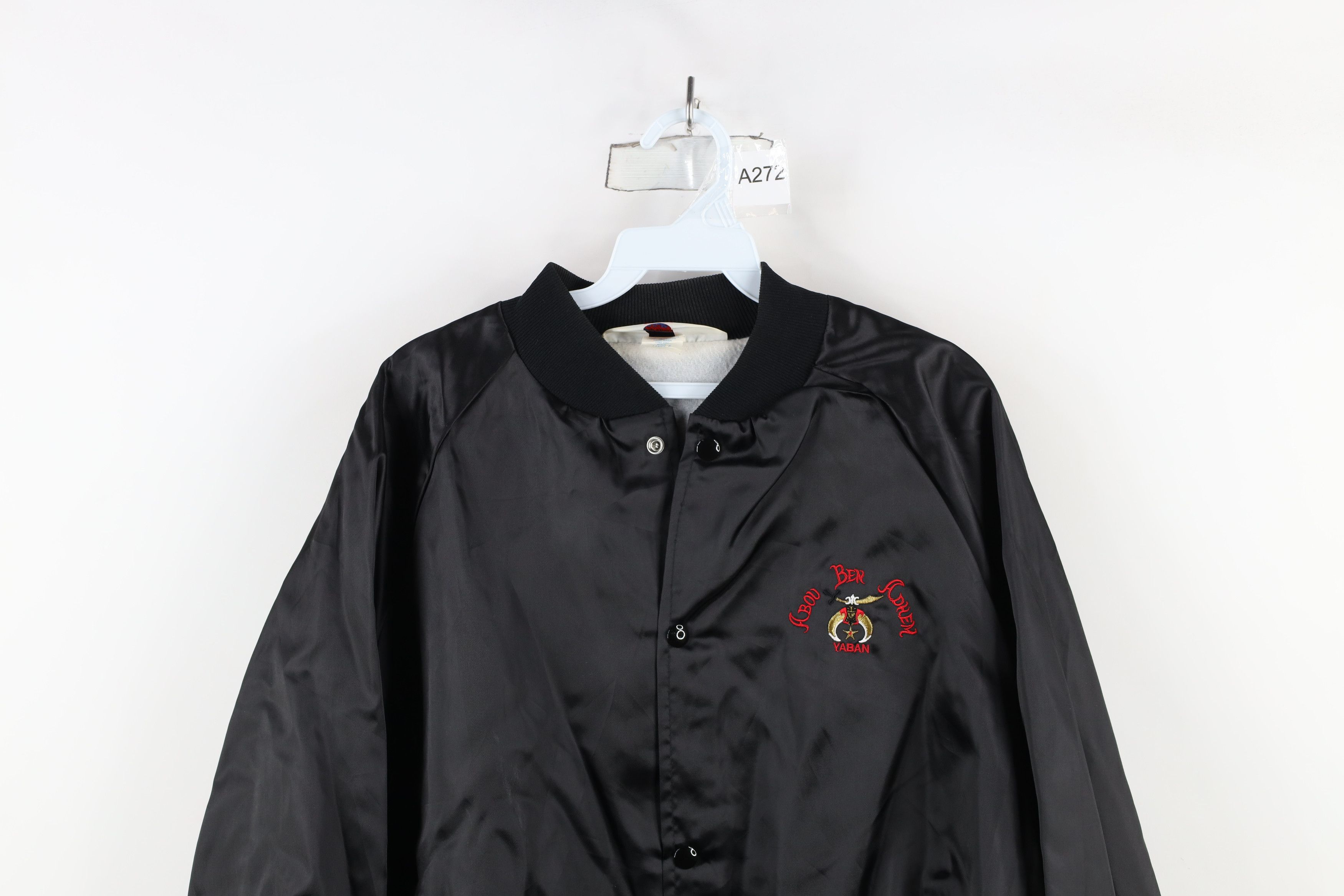 Vintage Vintage 70s 80s Adhem Shrine Nobles Satin Bomber Jacket USA Size US L / EU 52-54 / 3 - 2 Thumbnail