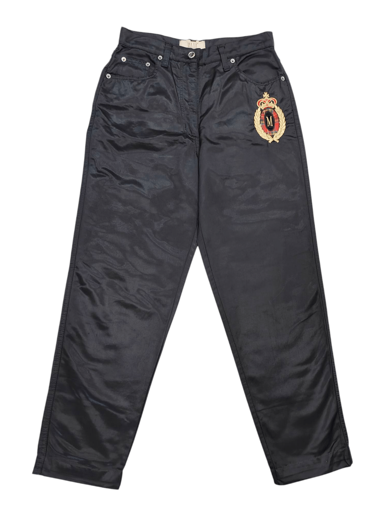 Vintage 80s Magia Italy Embroidered Chest Trouser Collegiate Archive Size 29" - 1 Thumbnail