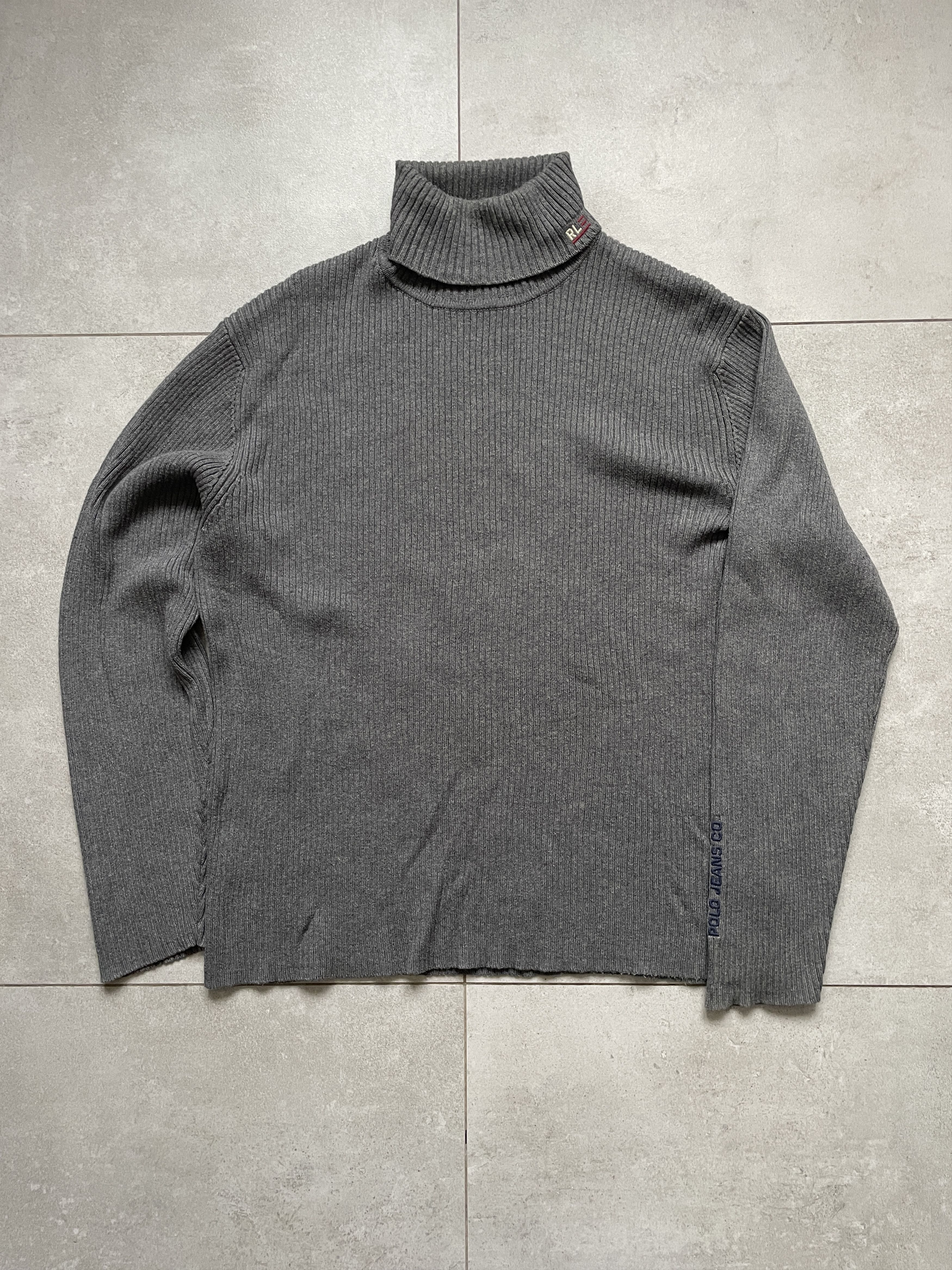 Polo Ralph Lauren RALPH LAUREN POLO JEANS OLD MONEY GRAY TURTLENECK SWEATER Size US XL / EU 56 / 4 - 2 Thumbnail