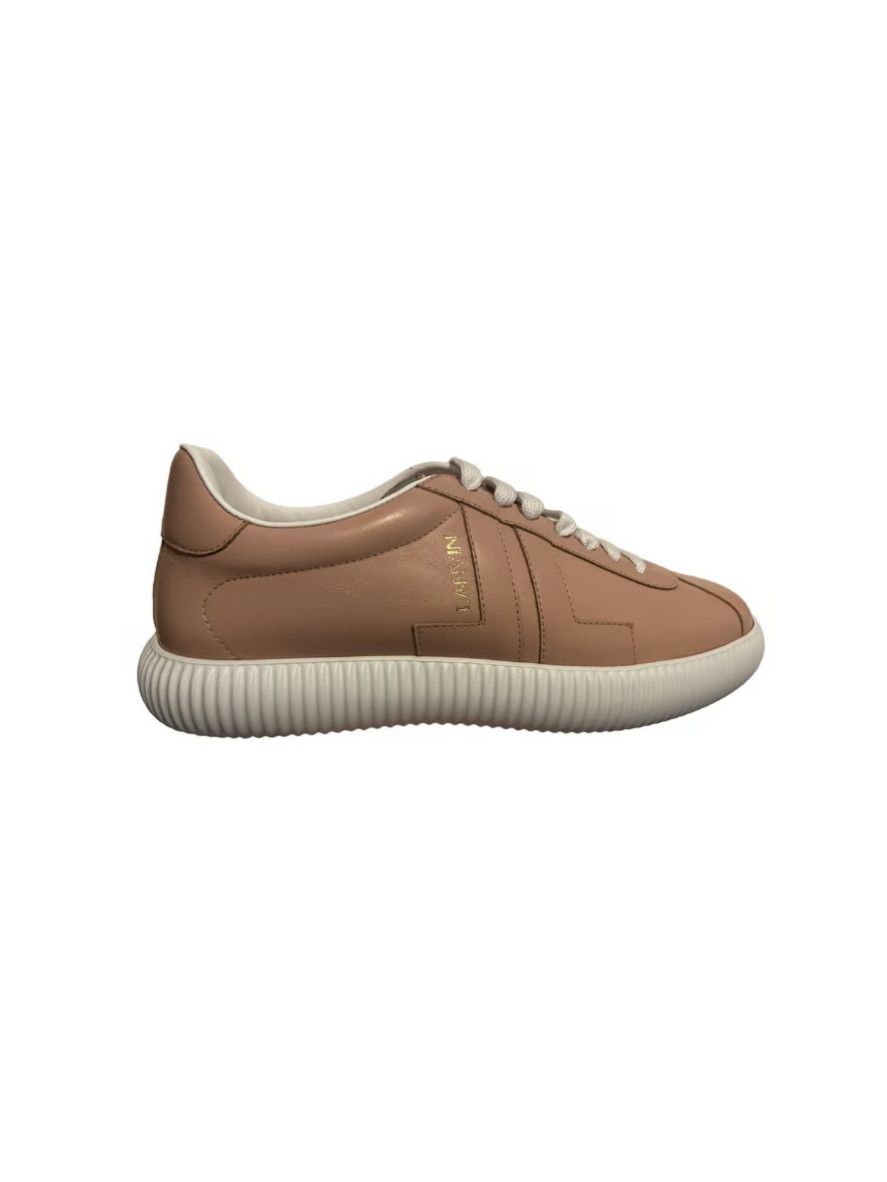 image of Lanvin O1Sl1Vt10224 Clay Low Top Sneakers In Peach, Women's (Size 9)