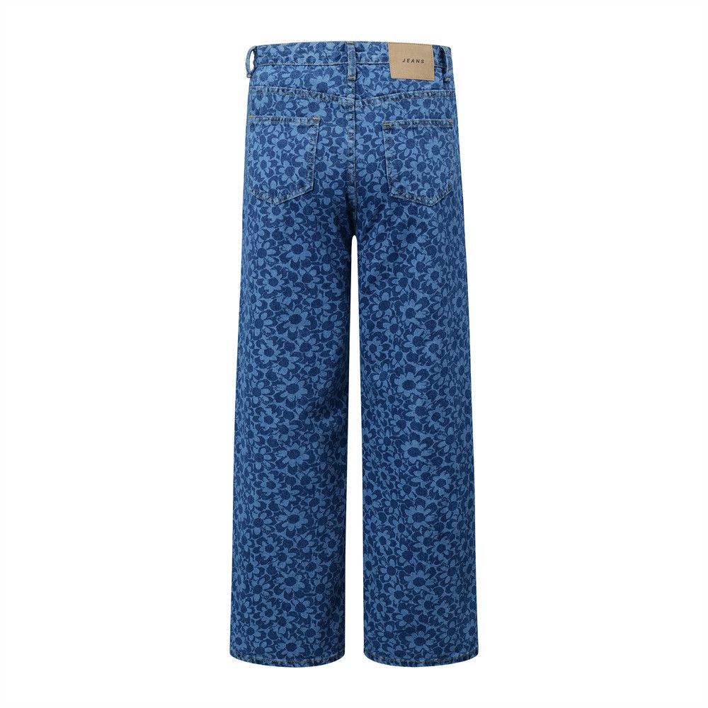 Japanese Brand × Vintage Street men's digital print flower casual straight jeans Size US 32 / EU 48 - 3 Thumbnail