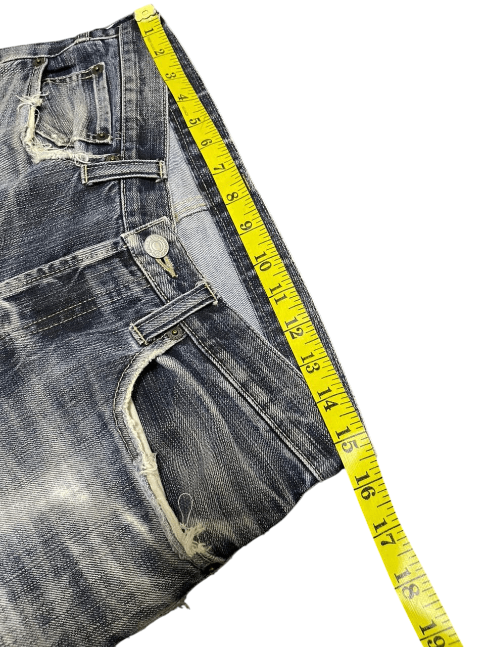 Japanese Brand Takeo Kikuchi Distressed Denim Size US 31 - 11 Thumbnail